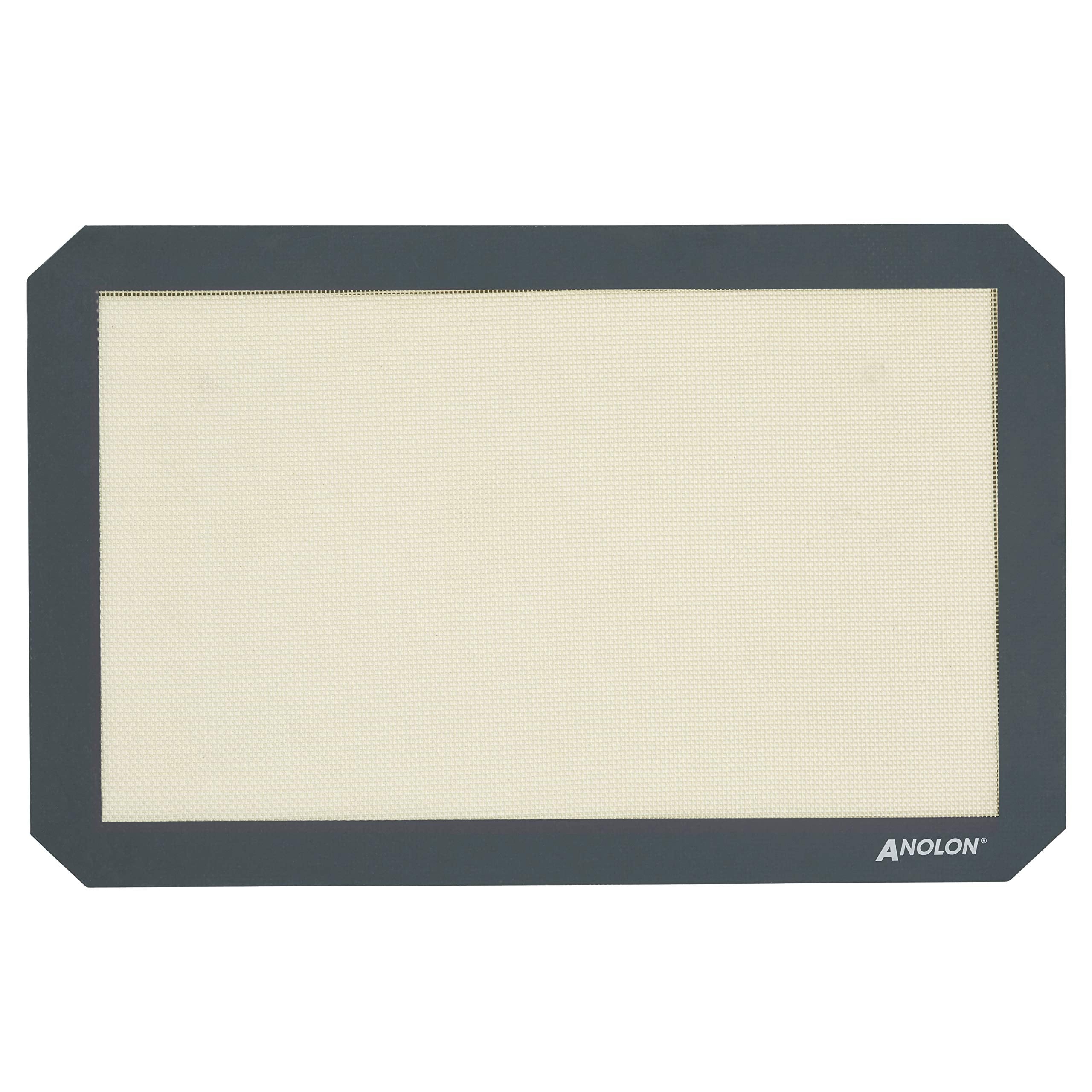 Anolon Advanced Bakeware Silicone Baking Mat Set, 2-Piece, Clear With Gray Border