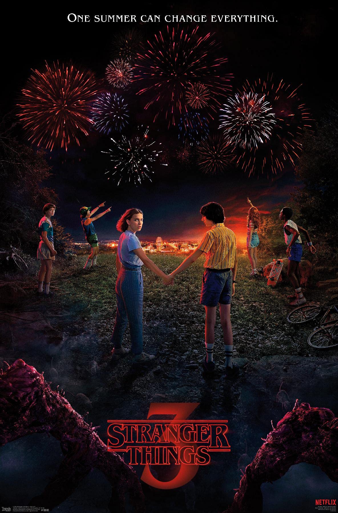 Trends International Netflix Stranger Things: Season 3 - Key Art Wall Poster, 22.375'' X 34'', Unframed Version