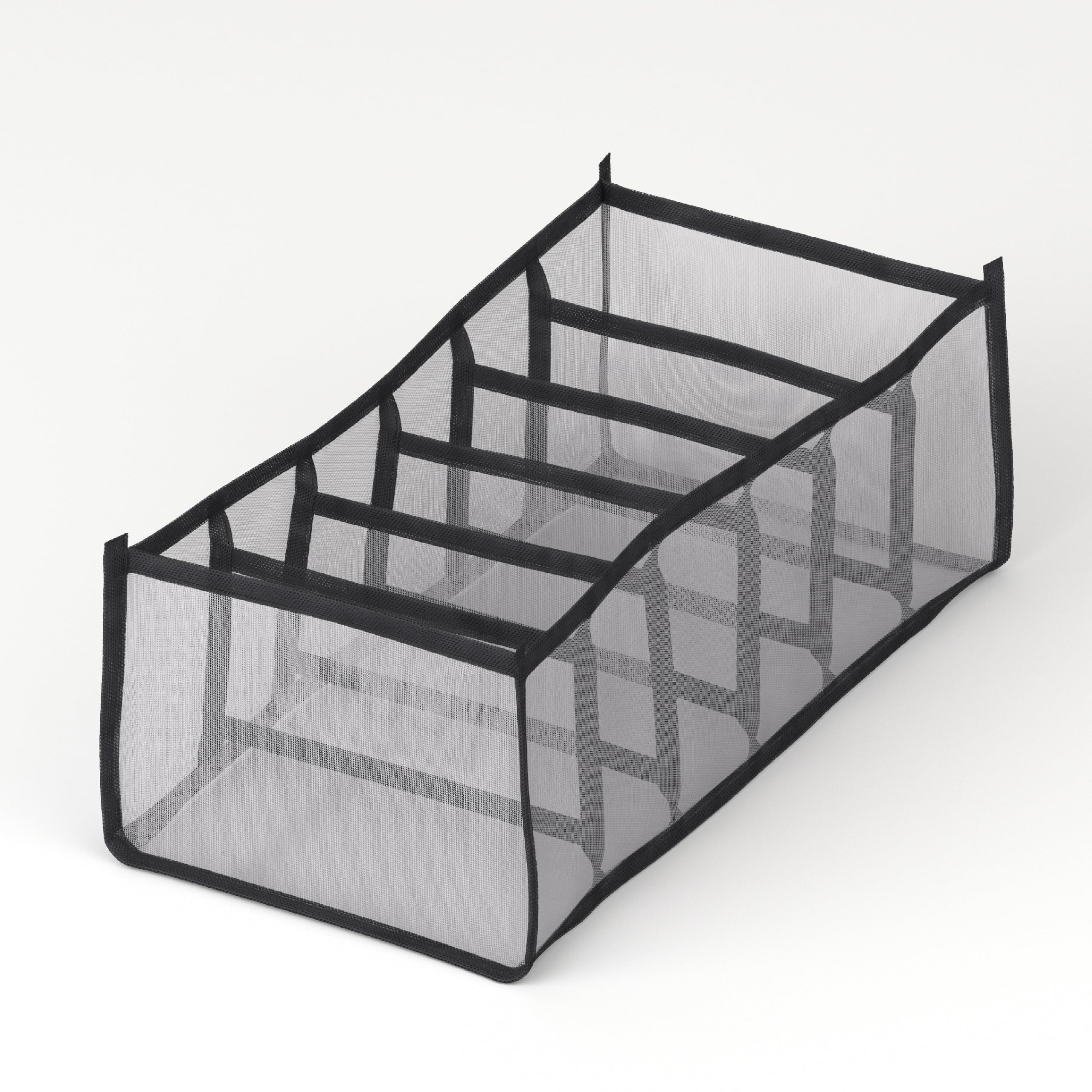 Lifelong Storage Organizer 6 Layers | Foldable Wardrobe & Almirah Organiser | Durable Nylon Mesh & NonWoven Edges | Basket Orga