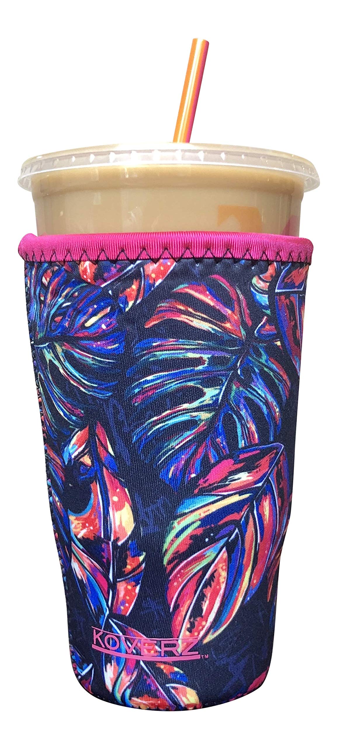 Koverz Neoprene Iced Coffee Sleeve - Large Tropics