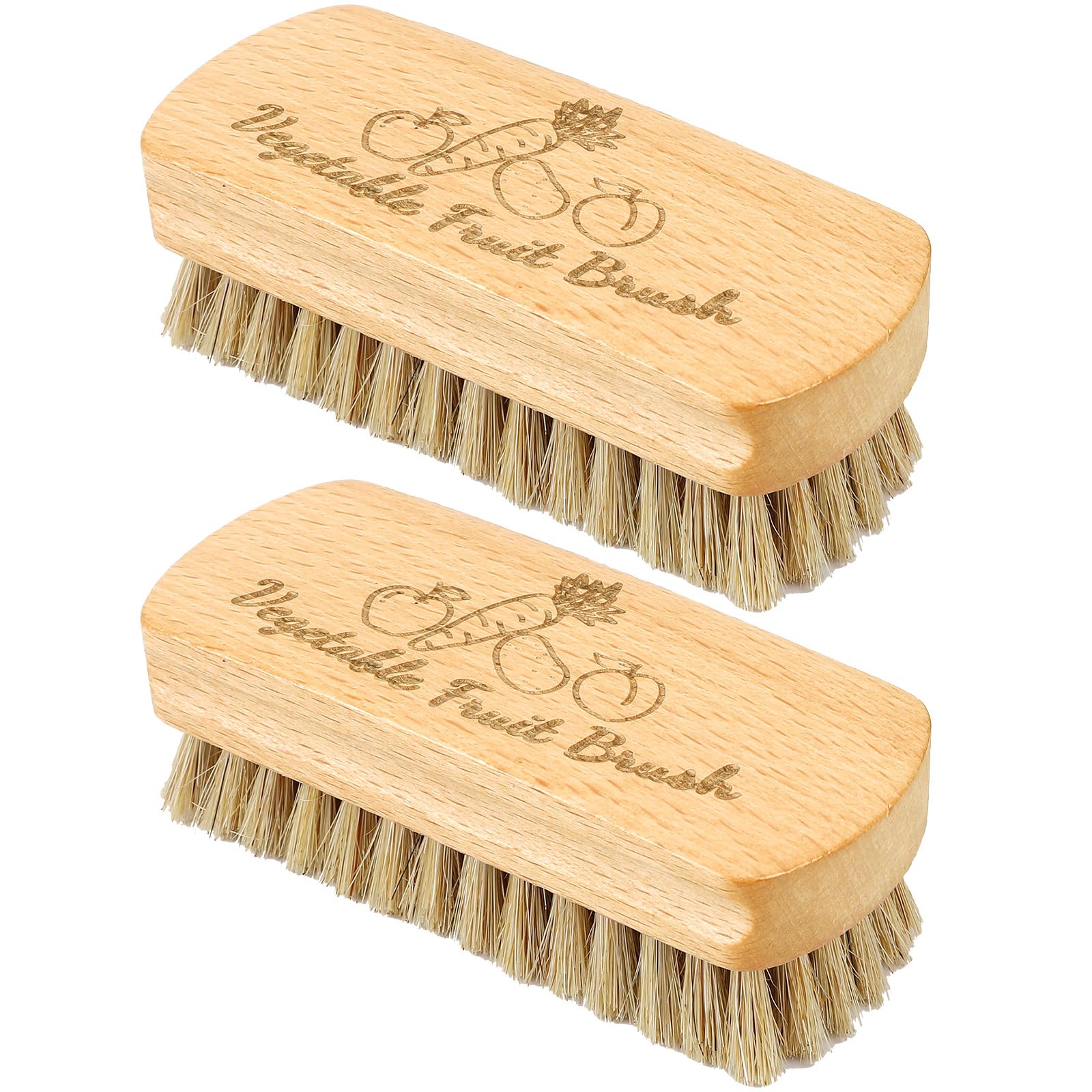 SEPGLITTER Vegetable Brush,2 Veggie Wash Brushes Potato Brush Cleaning Brush for Potato Carrot Cucumber and Fruits Vegetable Bru