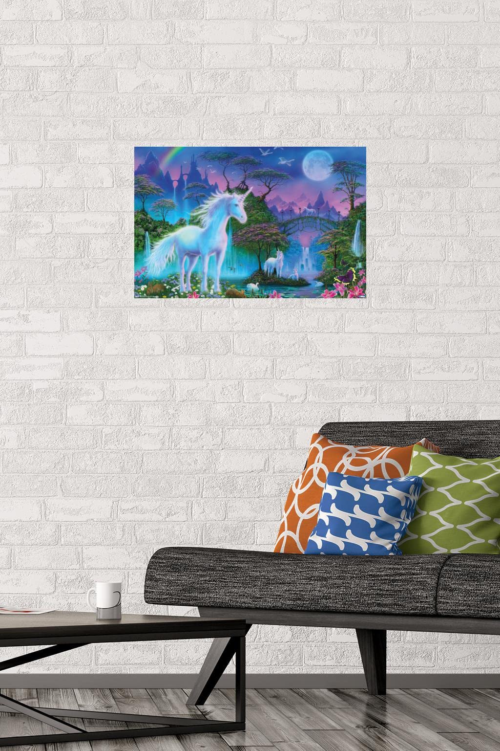 Trends International Unicorn Meadow Wall Poster, 14.725'' X 22.375'', Premium Unframed Version