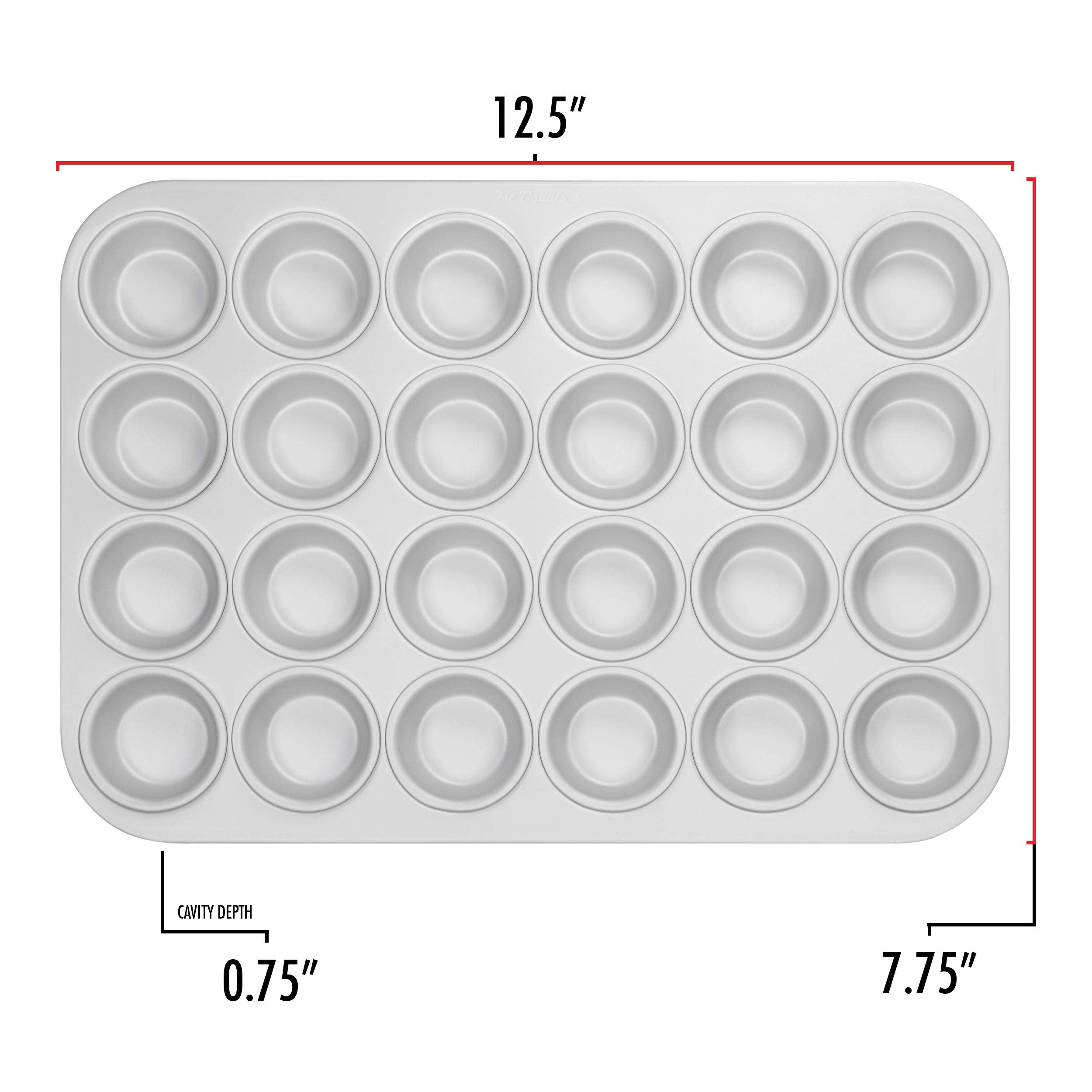 Fat Daddio'S Anodized Aluminum Mini Muffin Pan, 11.2 X 15.8 Inch