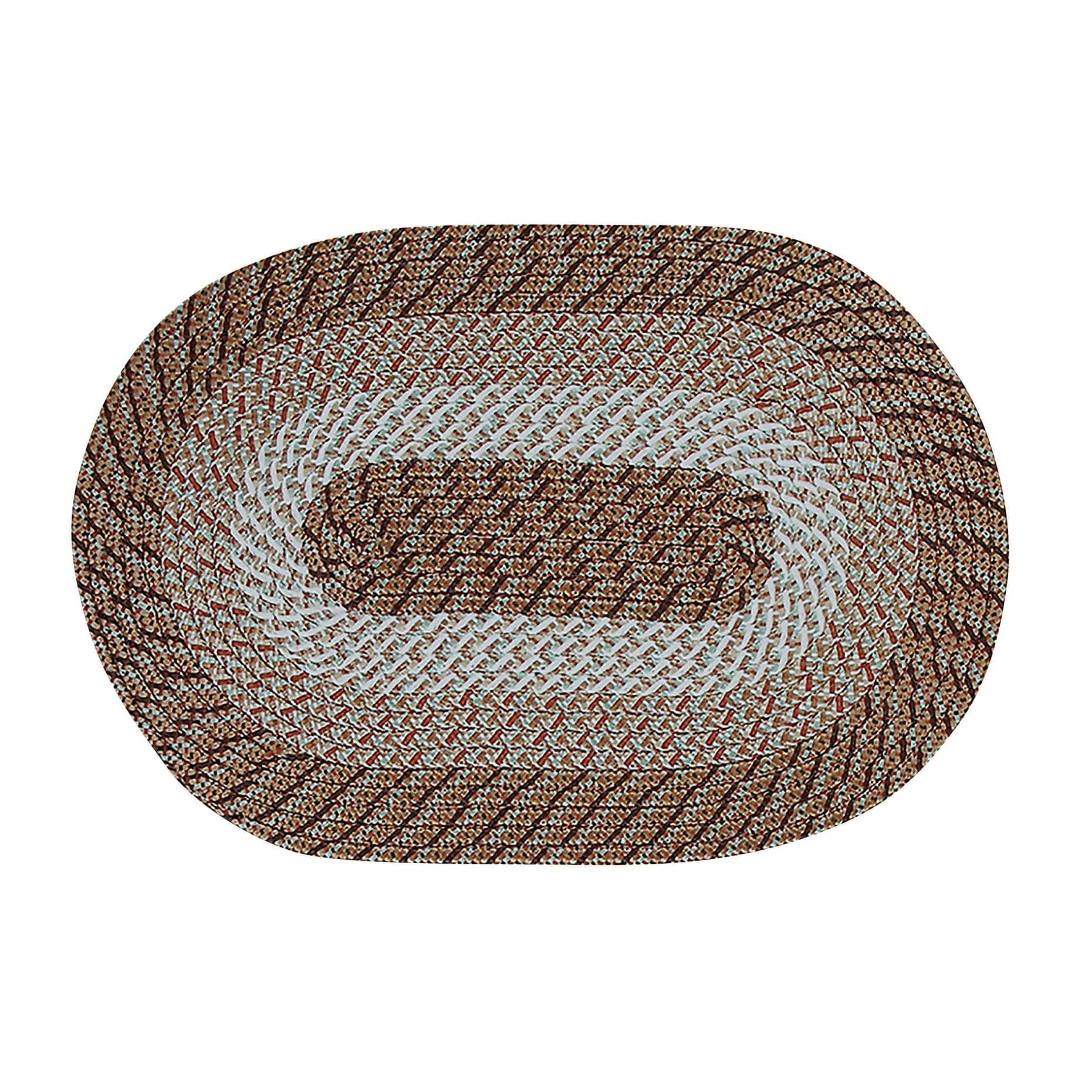 Better Trends Country Braid Collection is Durable and Stain Resistant Reversible Indoor Area Utility Rug 100% Polypropylene in V