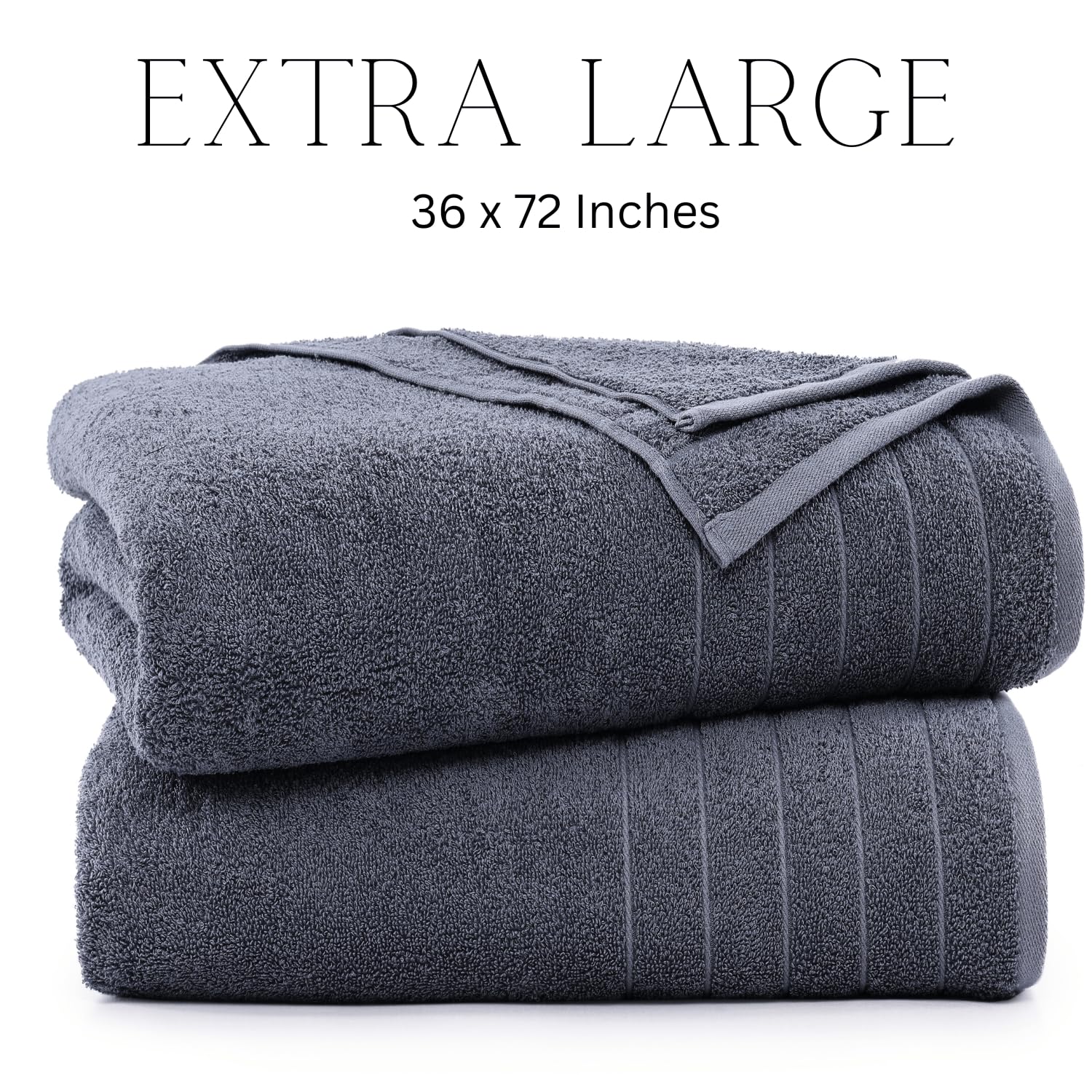 Casa Platino Bath Sheet Towels, 2 Pack Bath Sheet(36''X 72''), 100% Ring Spun Cotton Towels, Lightweight Towels For Bathroom, Ab