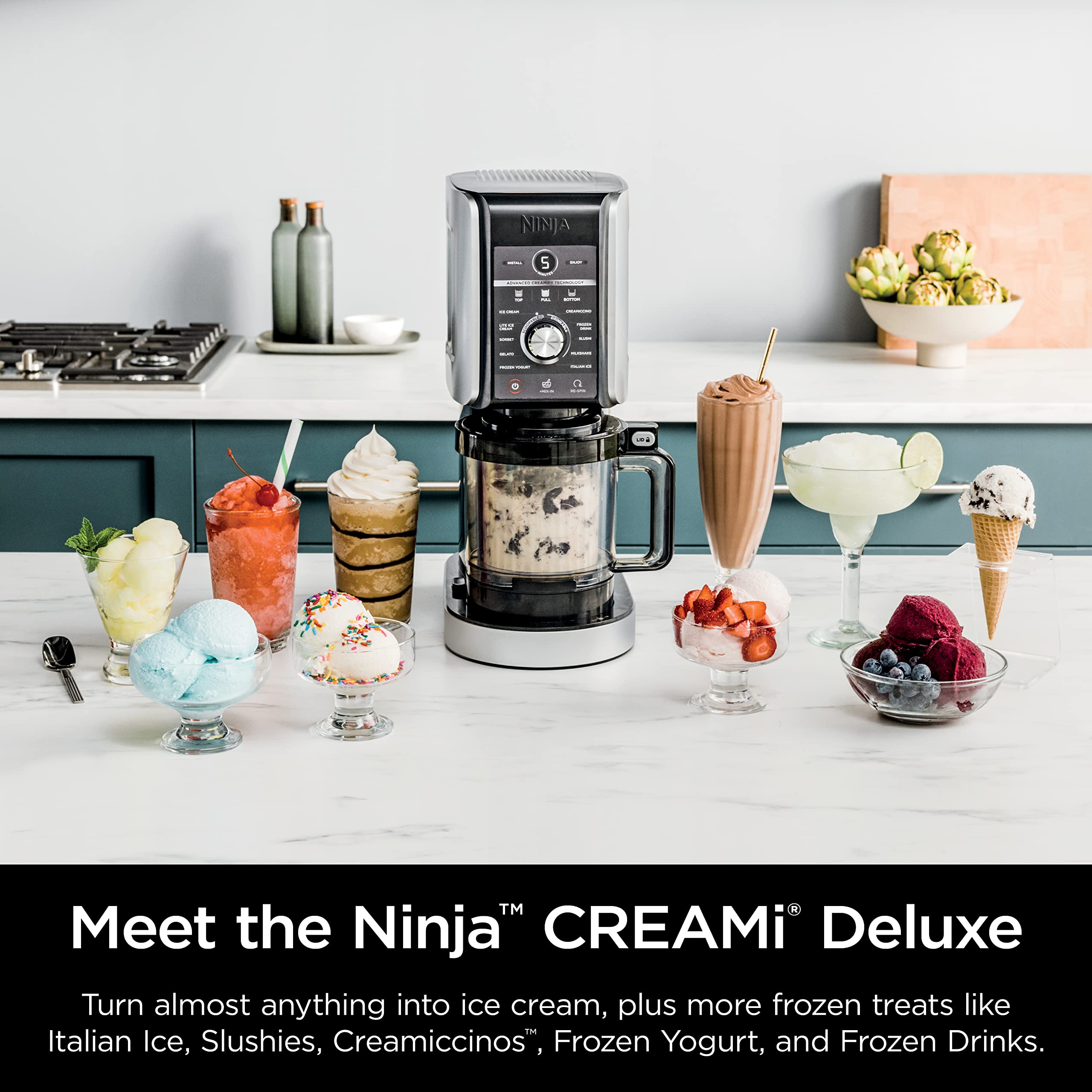 Ninja Nc501 Creami Deluxe 11-In-1 Ice Cream & Frozen Treat Maker For Ice Cream, Sorbet, Milkshakes, Frozen Drinks & More, 11 Pro