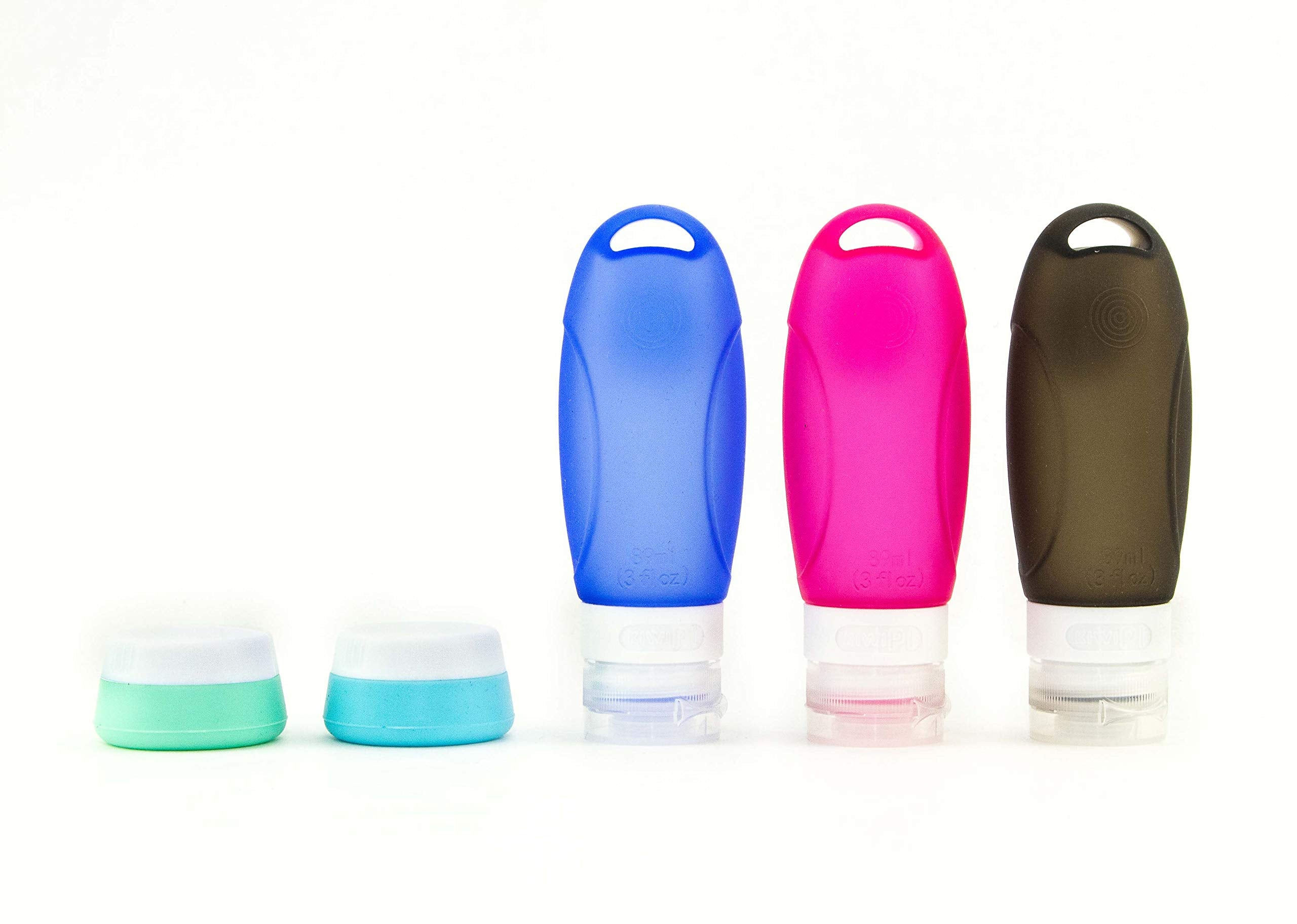 Silicone Travel Accessories Bottles Containers Sets, Silicone Cosmetic Cream Jars For Toiletries, Compact Travel Size Containers