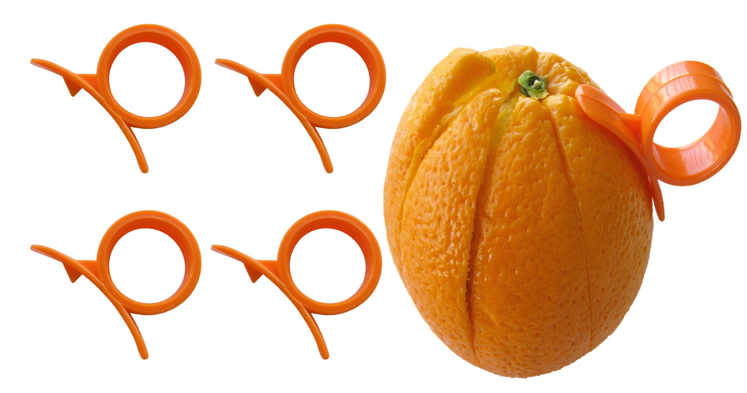 4 Round (Citrus Fruit) Peelers By Chef Craft