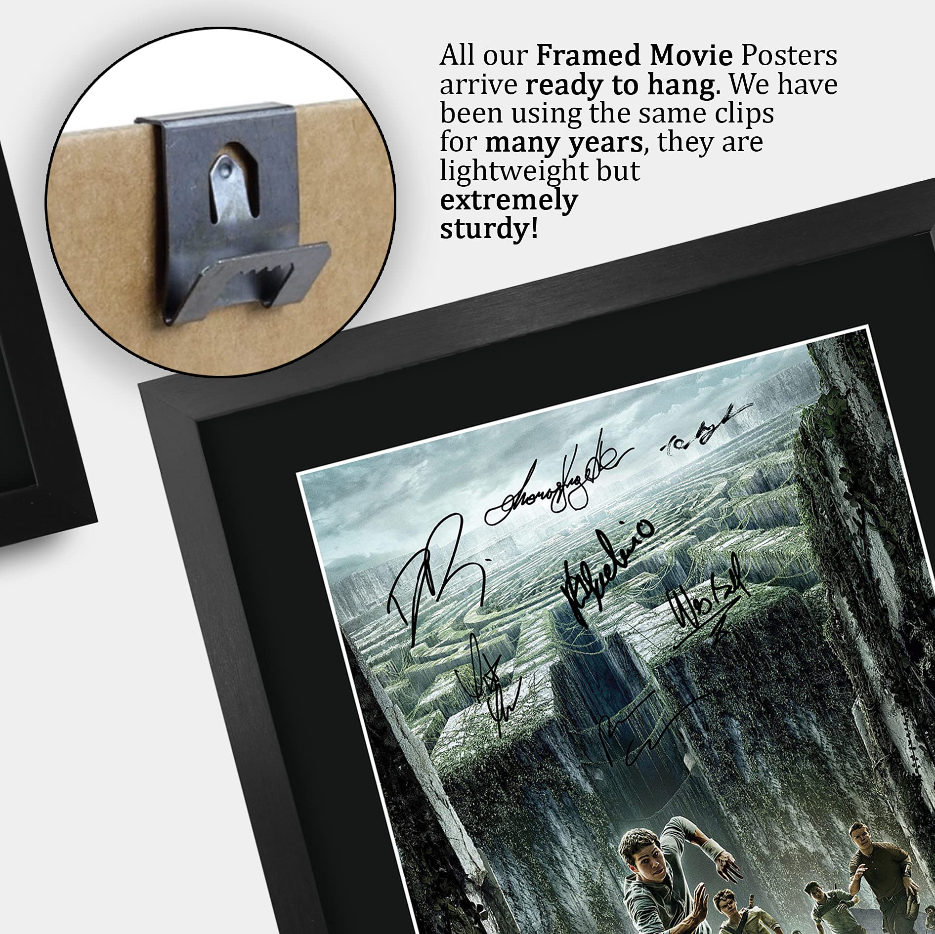Hwc Trading The Maze Runner 1 16 X 12 Inch Framed Gifts Printed Poster Signed Autograph Picture For Movie Memorabilia Fans - 16'