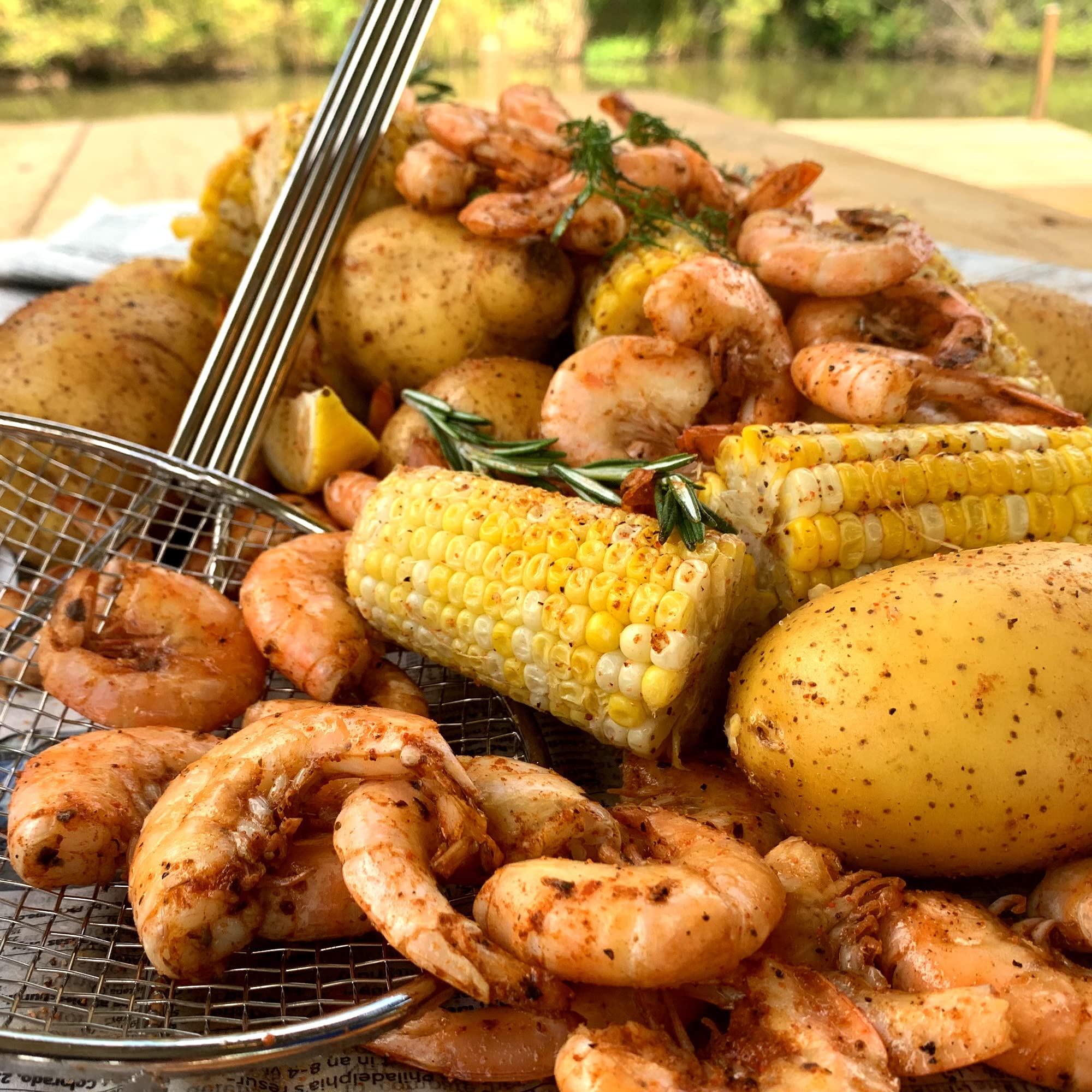 Bayou Classic 0186 18-In Mesh Skimmer Perfect Accessory For Stockpots And Fry Pots