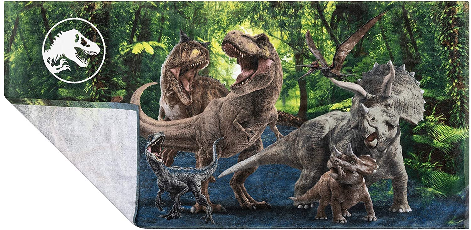 Jurassic World Family Reunion Beach Towel Super Soft Cotton 28'' X 58''