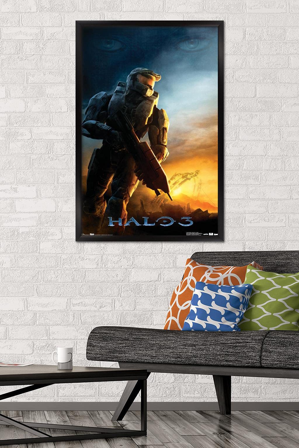 Trends International Halo 3 - Awakening Wall Poster, 22.375'' X 34'', Black Framed Version