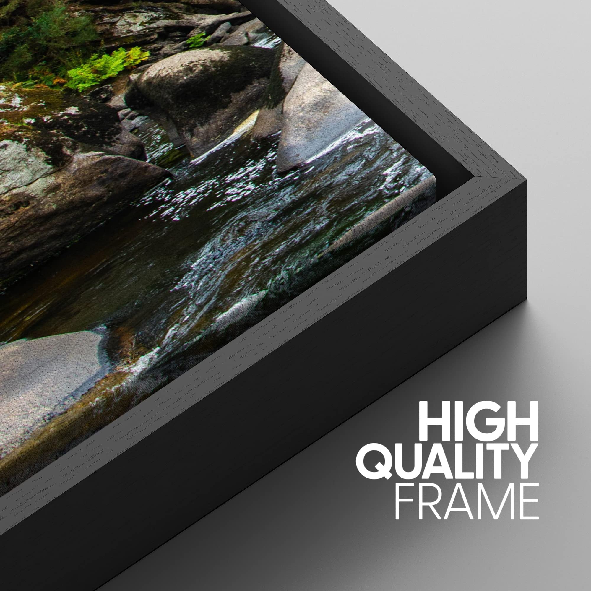 Signwin 3 Piece Framed Canvas Wall Art Forest Rivers Canvas Prints Home Artwork Decoration For Living Room,Bedroom - 24''X36''X3