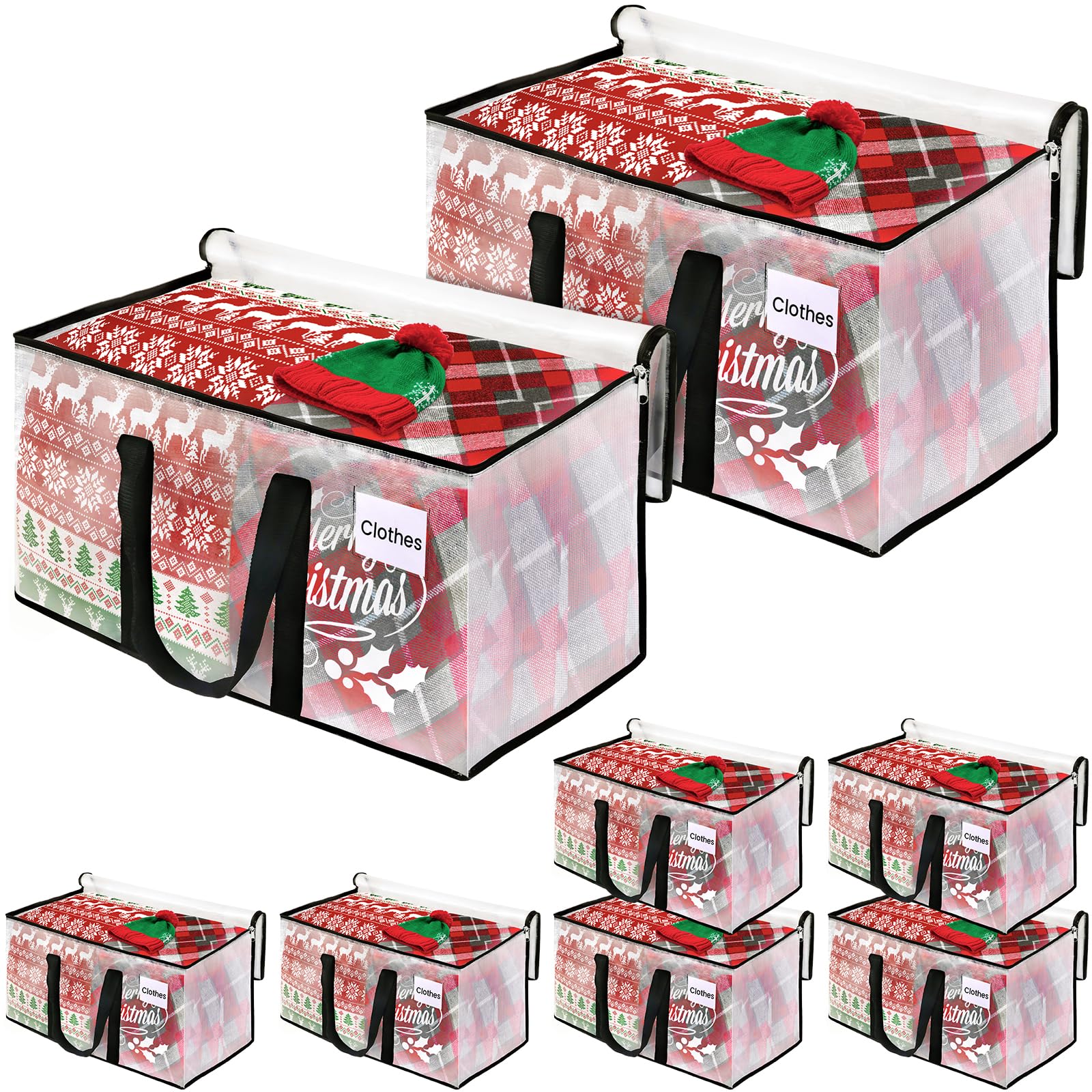 Roomhacks Clear Moving Bags Heavy Duty Extra Large, Moving Supplies With Reinforced Handle And Double Zipper, Storage Bags For M