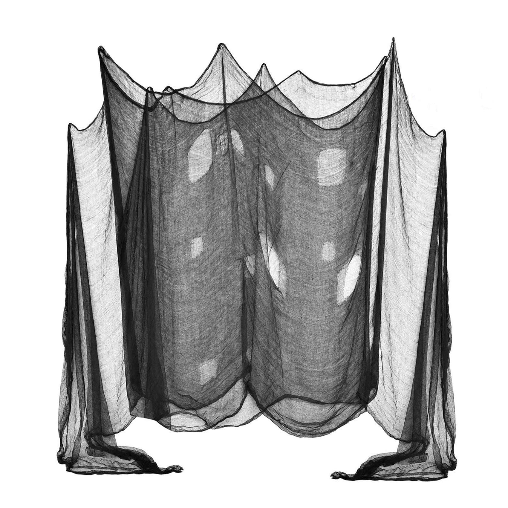 DealKits (48 x 240 in.) Halloween Creepy Cloth, Spooky Giant Cheese Cloth Tapestry for Halloween Party Supplies Decorations Outd