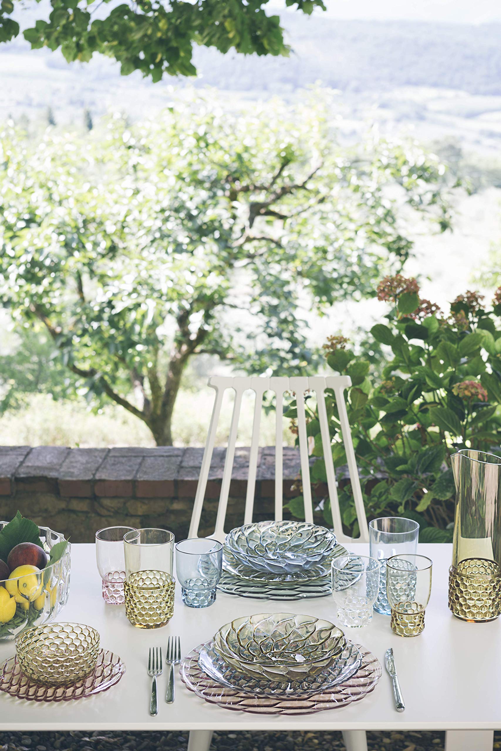 Kartell Jellies Family Bowl by Patricia Urquiola, Pack of 1, Transparent Light Blue