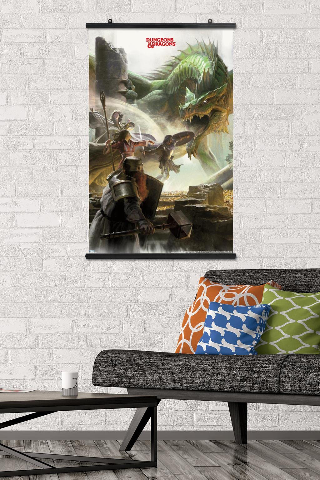 Trends International Dungeons And Dragons - Adventure Wall Poster, 22.37'' X 34.00'', Poster & Clip Bundle