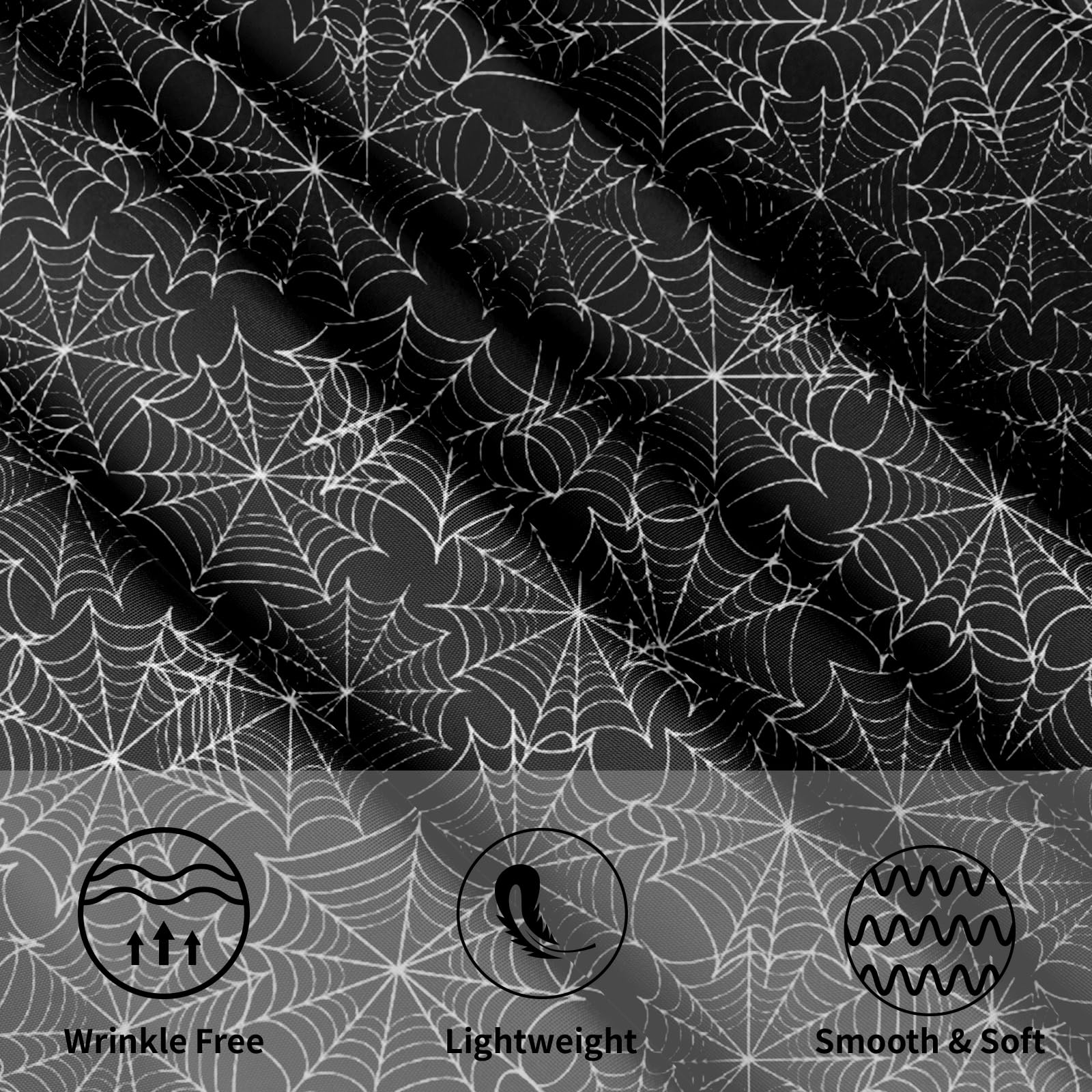 Halloween Tablecloth Round 60 Inch Halloween Black Spider Web Table Cloth Halloween Haunted House Table Decorations Halloween Ho