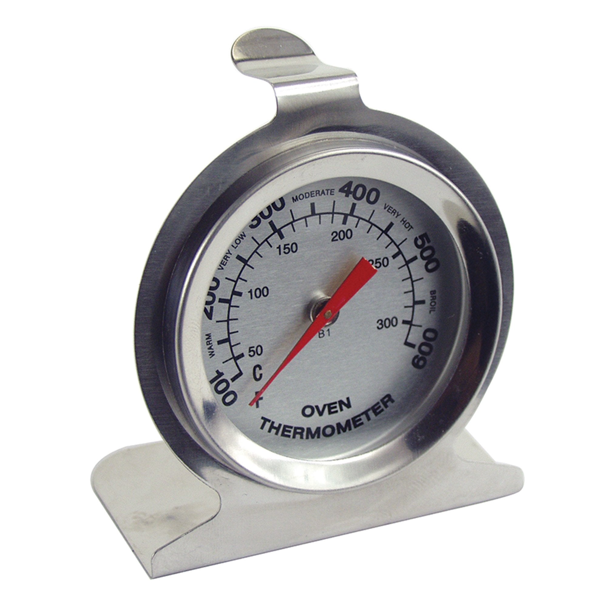 Fox Run Stainless Steel Oven Thermometer, 1.5 X 2.5 X 3 Inches, Metallic