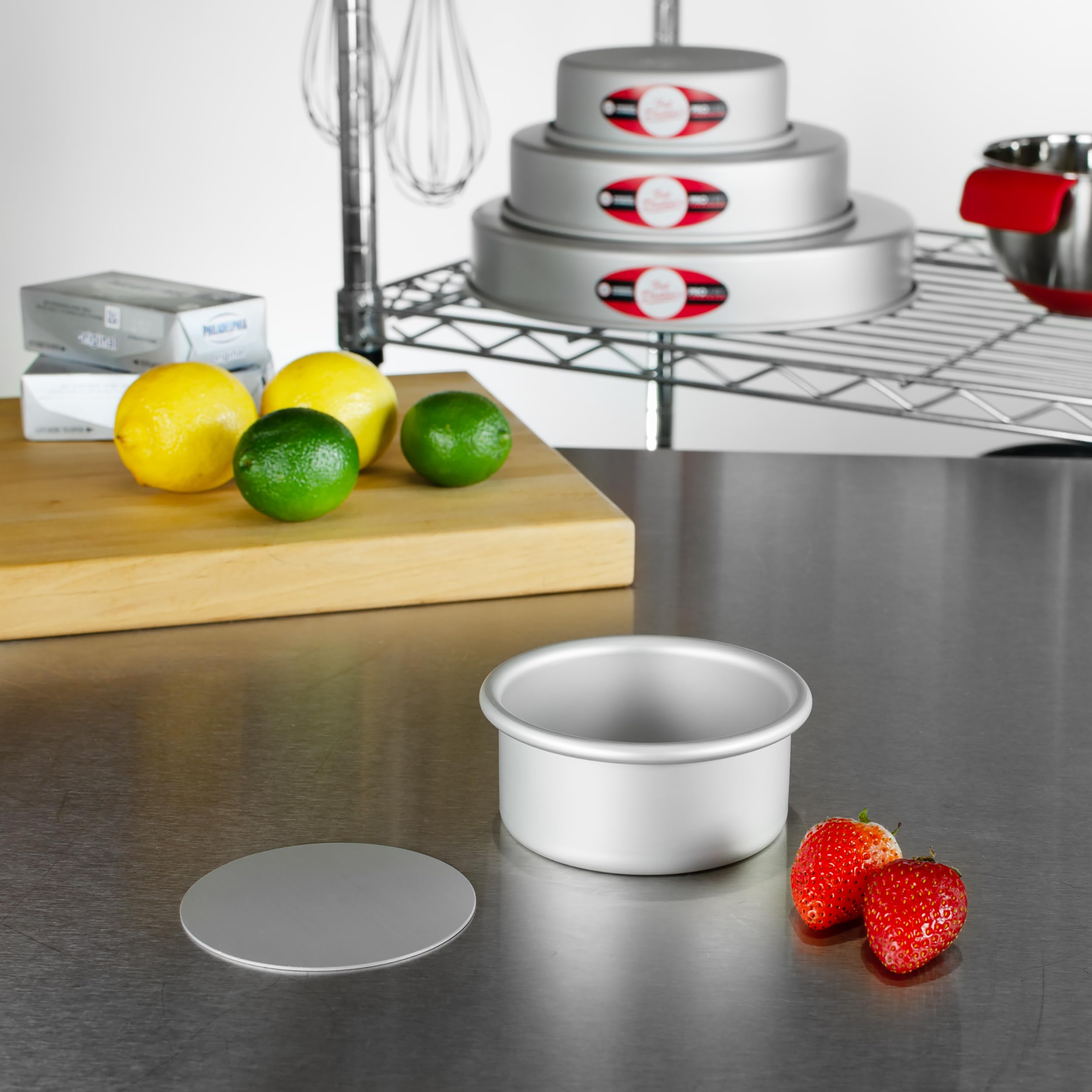 Fat Daddio'S Pcc-42 Anodized Aluminum Round Cheesecake Pan, 4 X 2 Inch