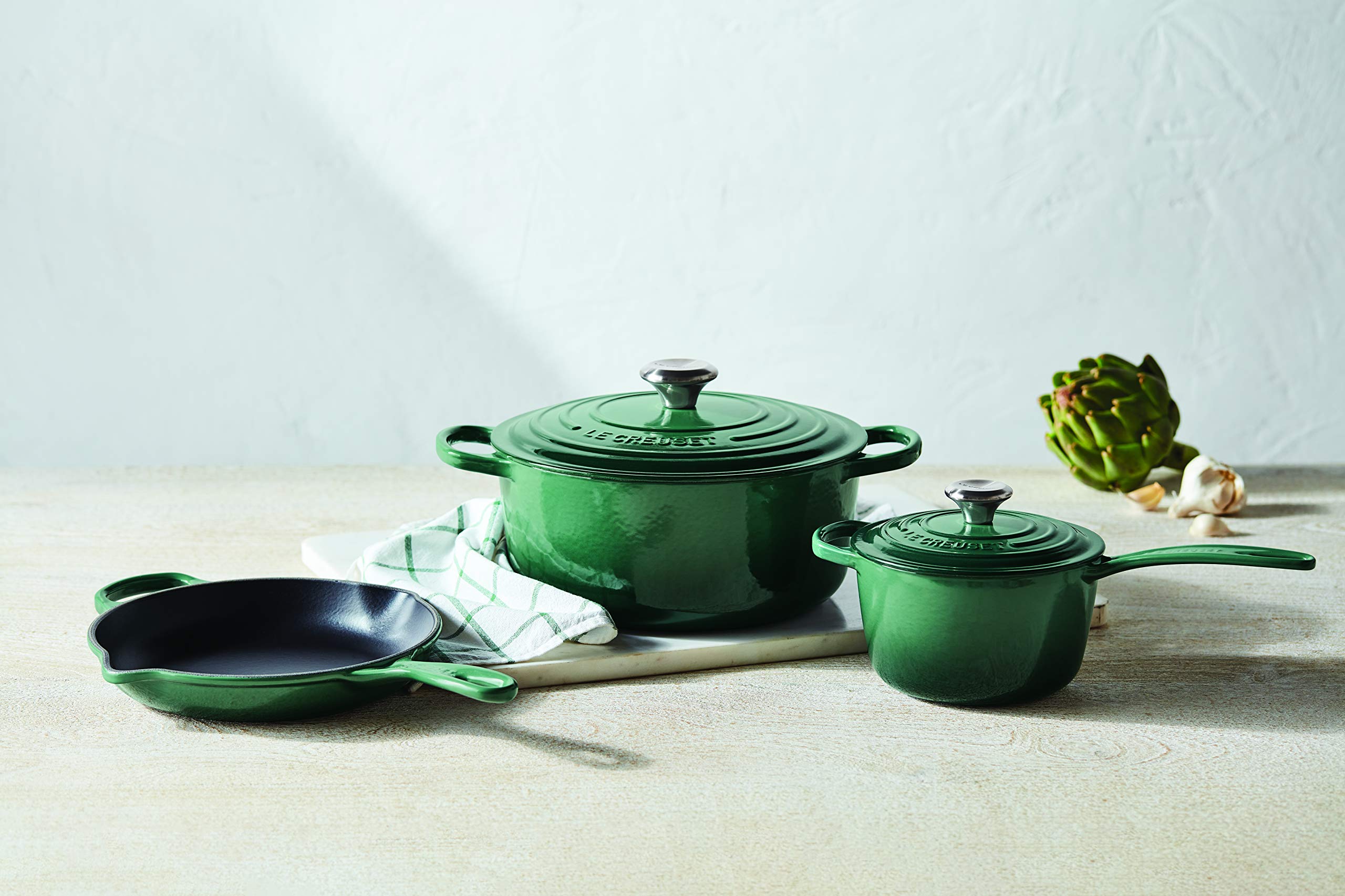 Le Creuset Enameled Cast Iron Signature Cookware Set  5 pc.   Artichaut