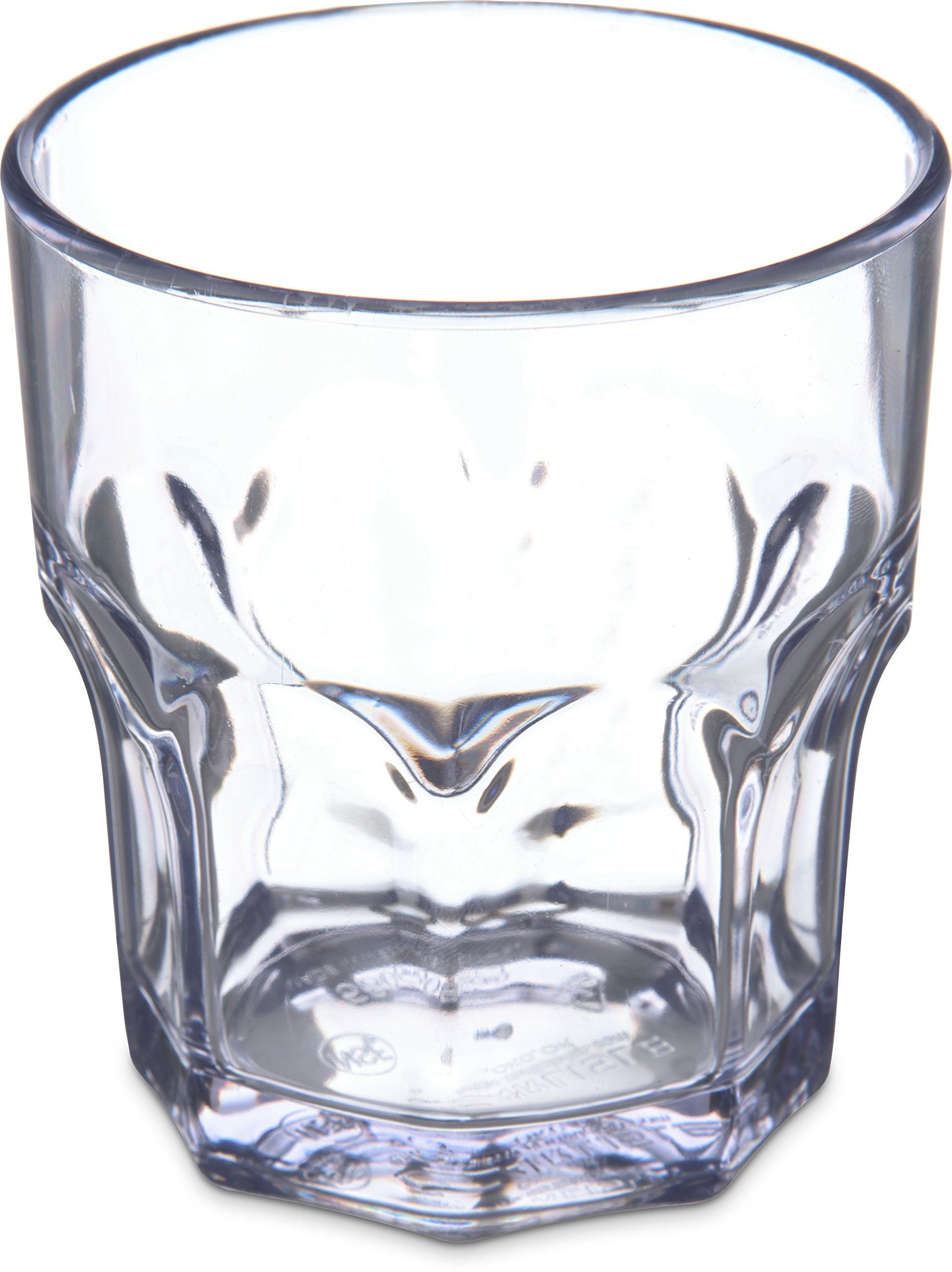Carlisle FoodService Products Louis Clear Tumbler Short Glass for Restaurants, Catering, Kitchens, Plastic, 8 Ounces, Clear, (Pa