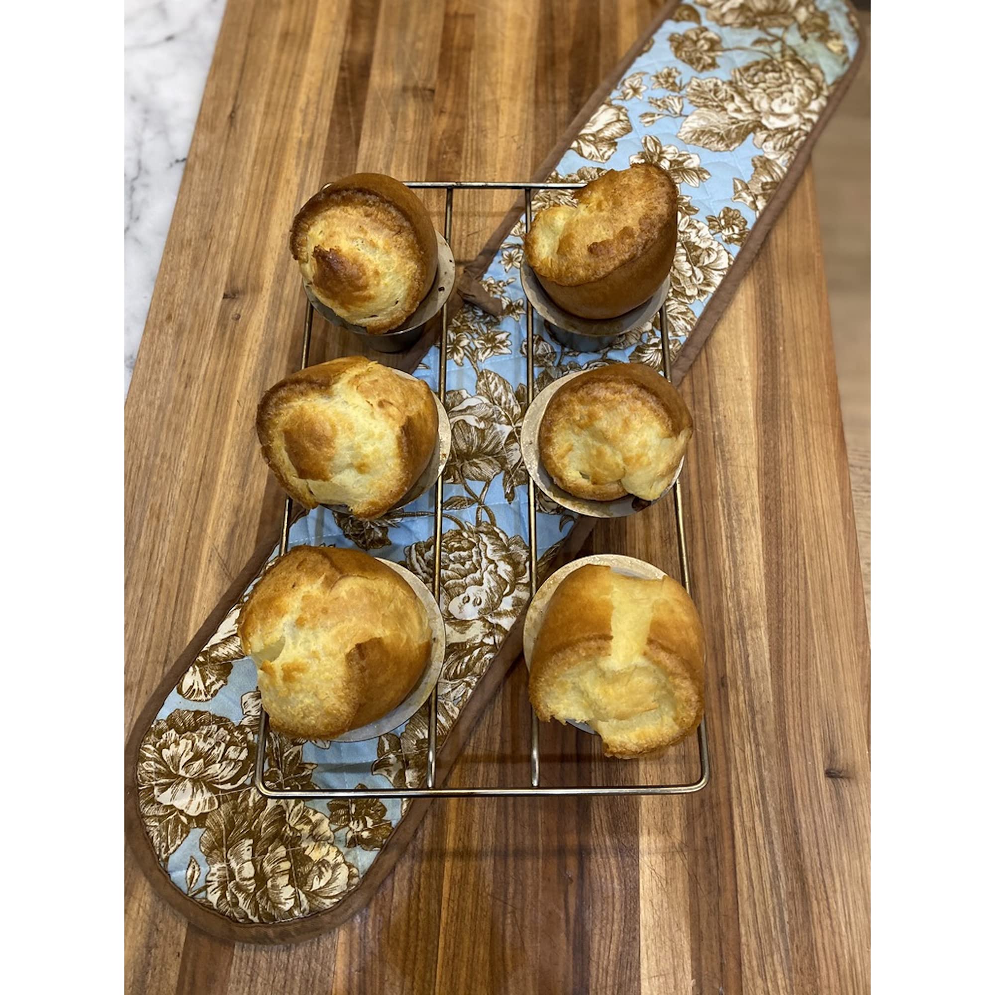Fox Run 4757 6 Cup Popover Pan, 21 X 87 X 15 Inch, Silver Stainless Steel