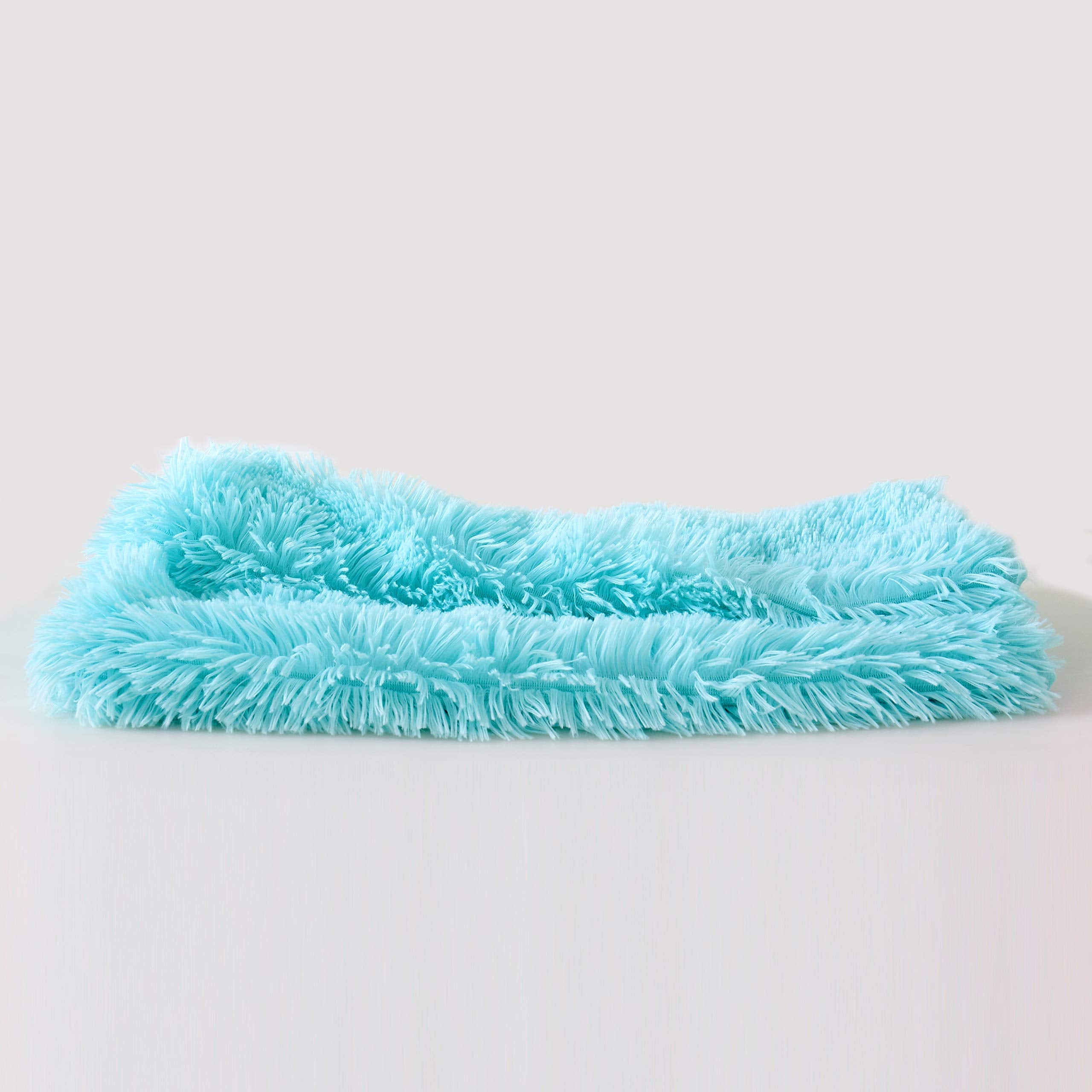 Reafort Luxury Long Hair, Pv Fur, Faux Fur Body Pillow Covercase 21X54 With Hidden Zipper Closure (Aqua, 21X54 Pillow Cover)