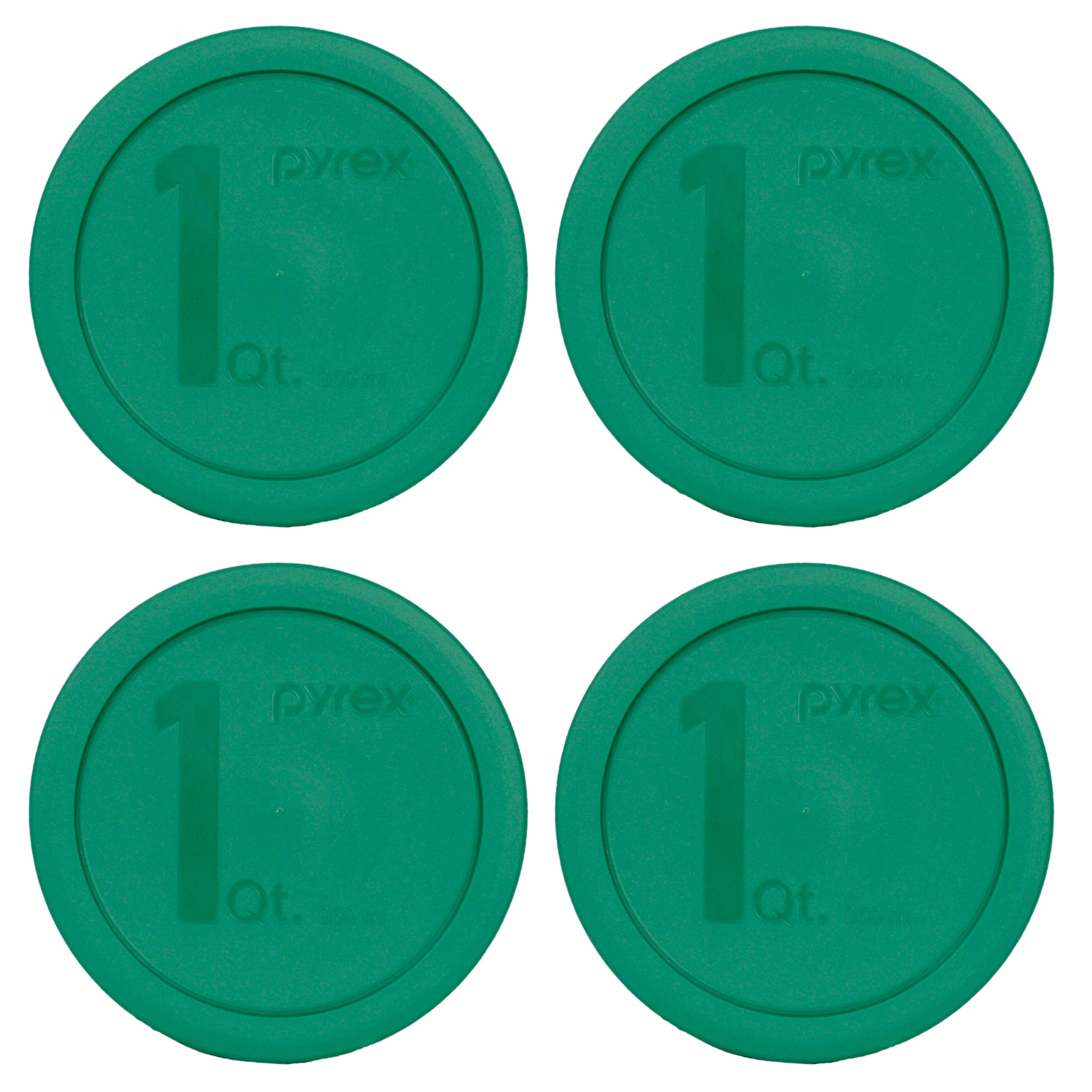 Pyrex 322-Pc Green Mixing Bowl Lid - 4 Pack (Mixing Bowl Not Included) Will Not Fit The Pyrex 7201 4 Cup Dish