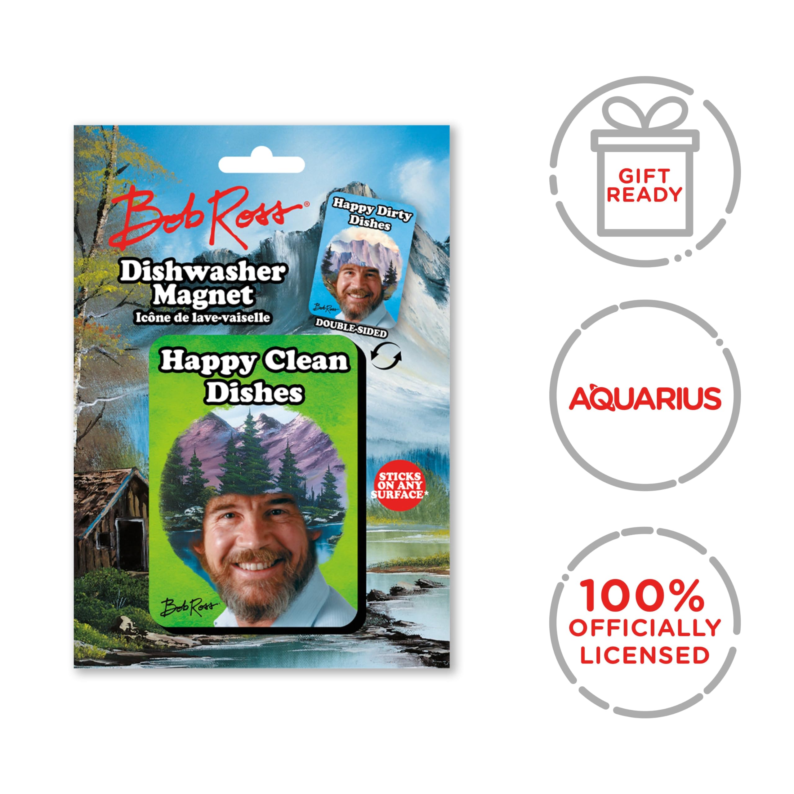 Bob Ross Double Sided Dishwasher Magnet
