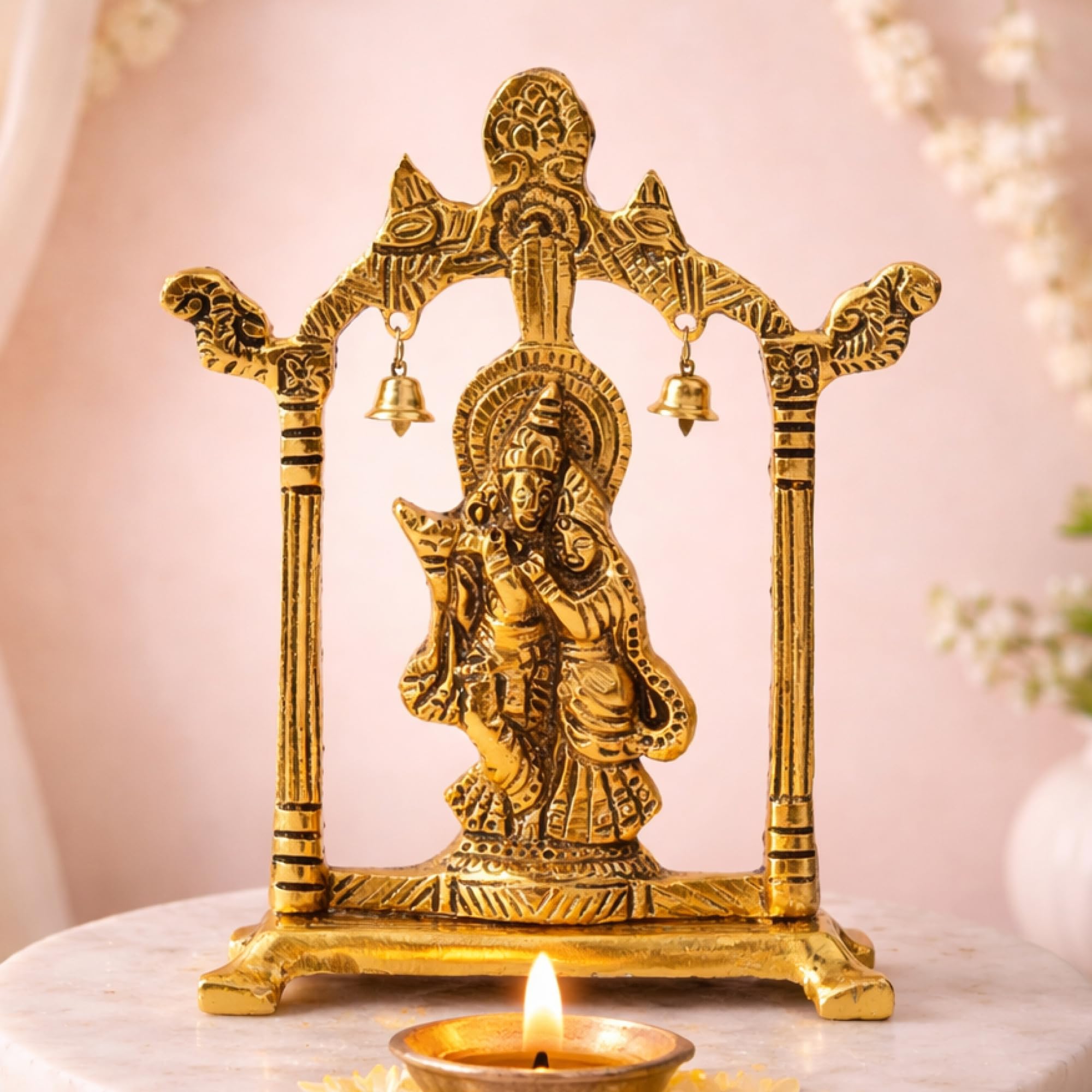 Habere IndiaAll The Cultures Fabricating India Radha Krishna Idol & Figurine For Home | God Idol For Pooja Room | Krishna Statu