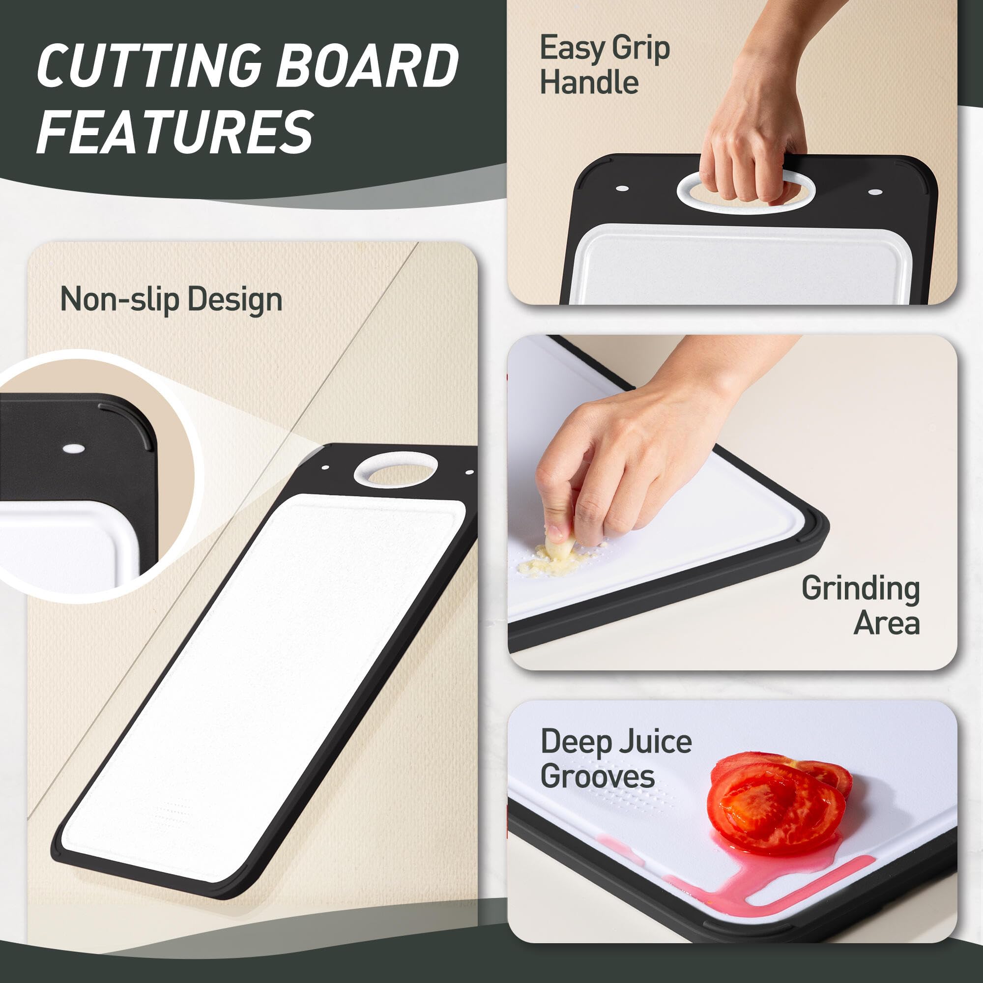 2 in 1 Stainless Steel Cutting Board with Handle Great Grandma Christmas Xmas Birthday Mother Gifts Ideas Grandmother Gigi Grann