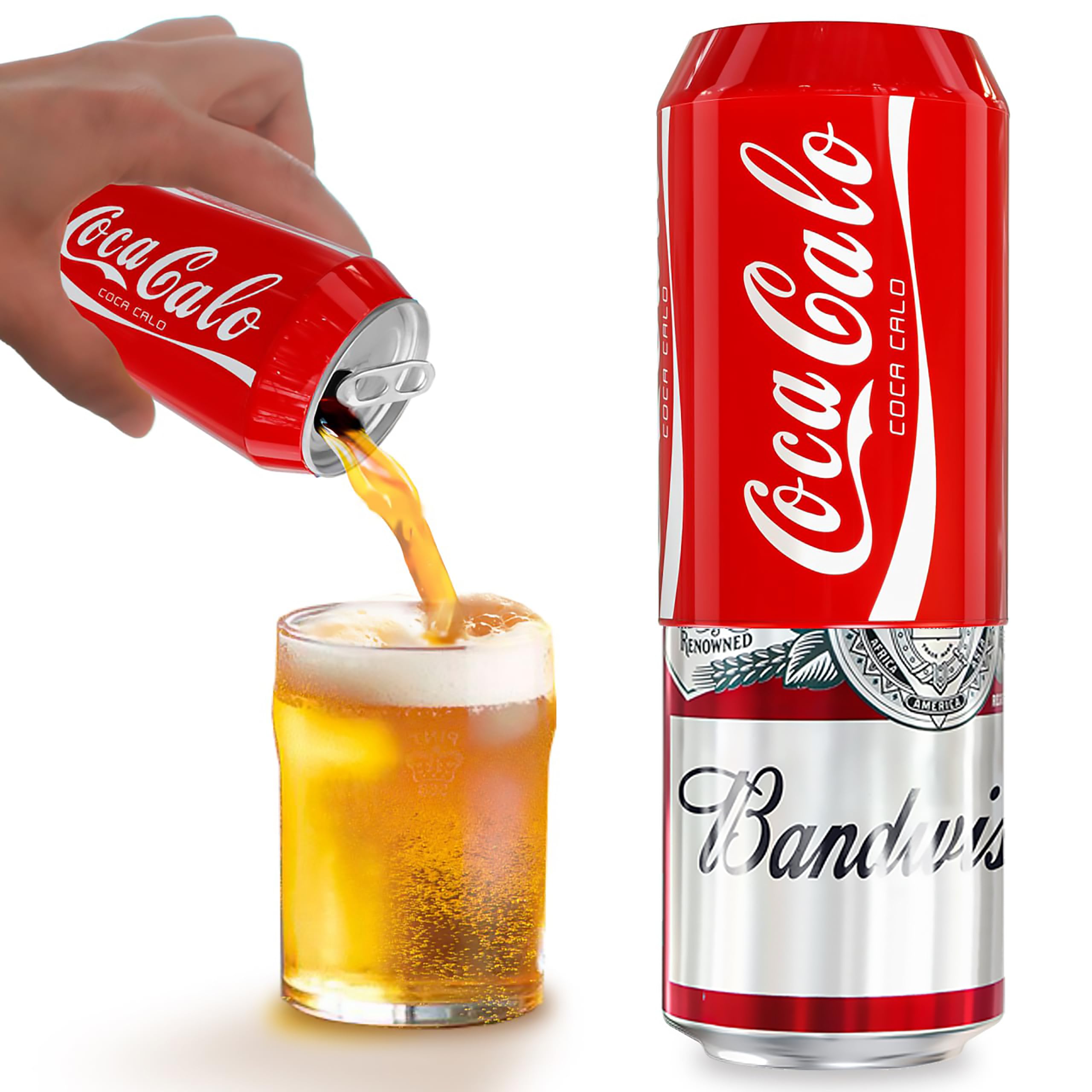 Skywin Silicone Can Sleeve - Disguises Can As Soda (Red)