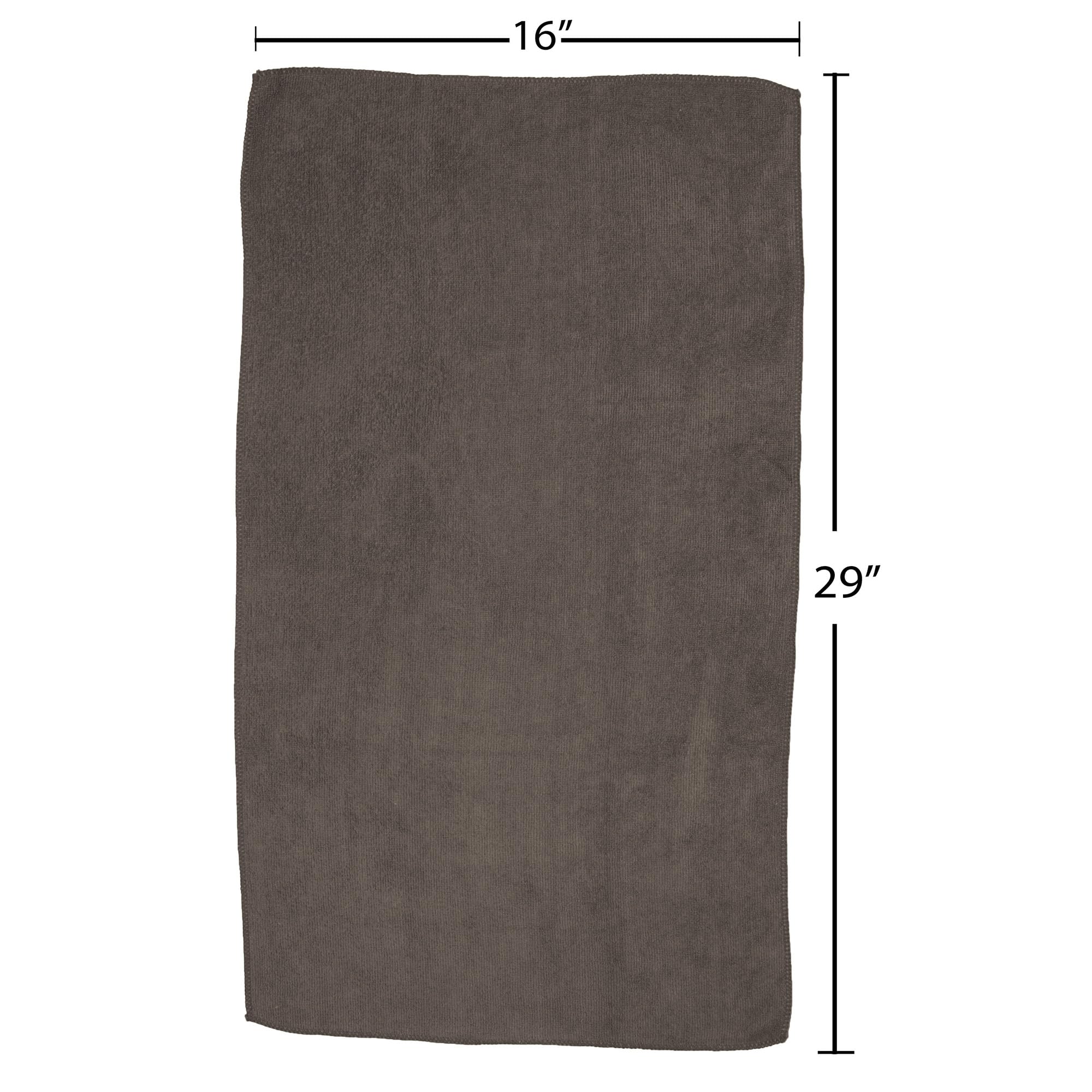 Fromm Softees Microfiber Salon Hair Towels for Hairstylists, Barbers, Spa, Gym in Brown, 16'' by 29'', 10 count Perfect Hair Car