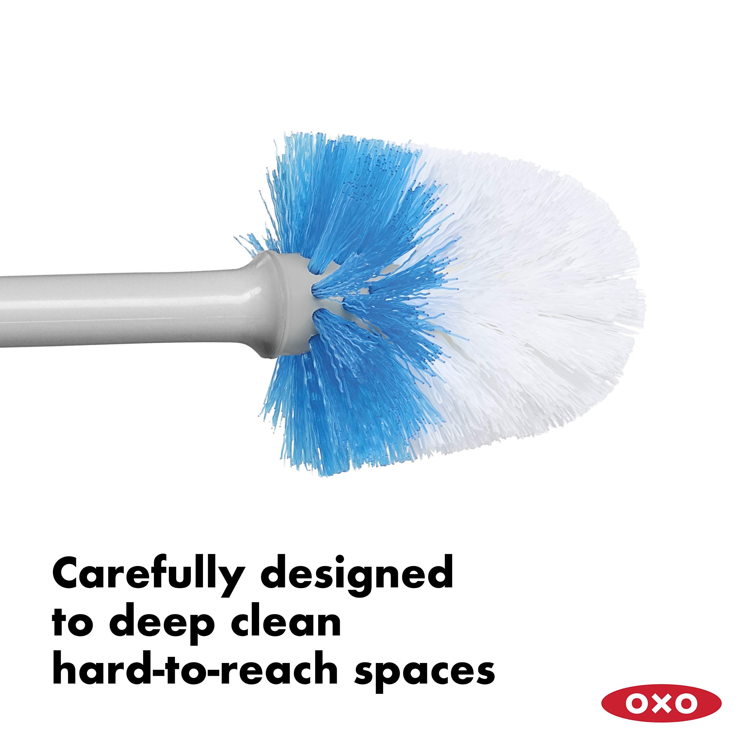 Oxo Good Grips Compact Toilet Brush & Canister - Gray