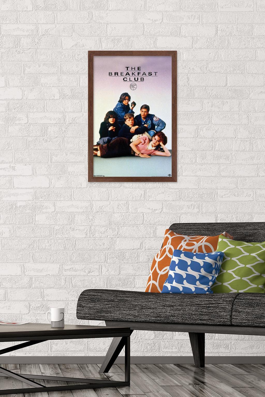 Trends International The Breakfast Club - One Sheet Wall Poster, 14.725'' X 22.375'', Mahogany Framed Version