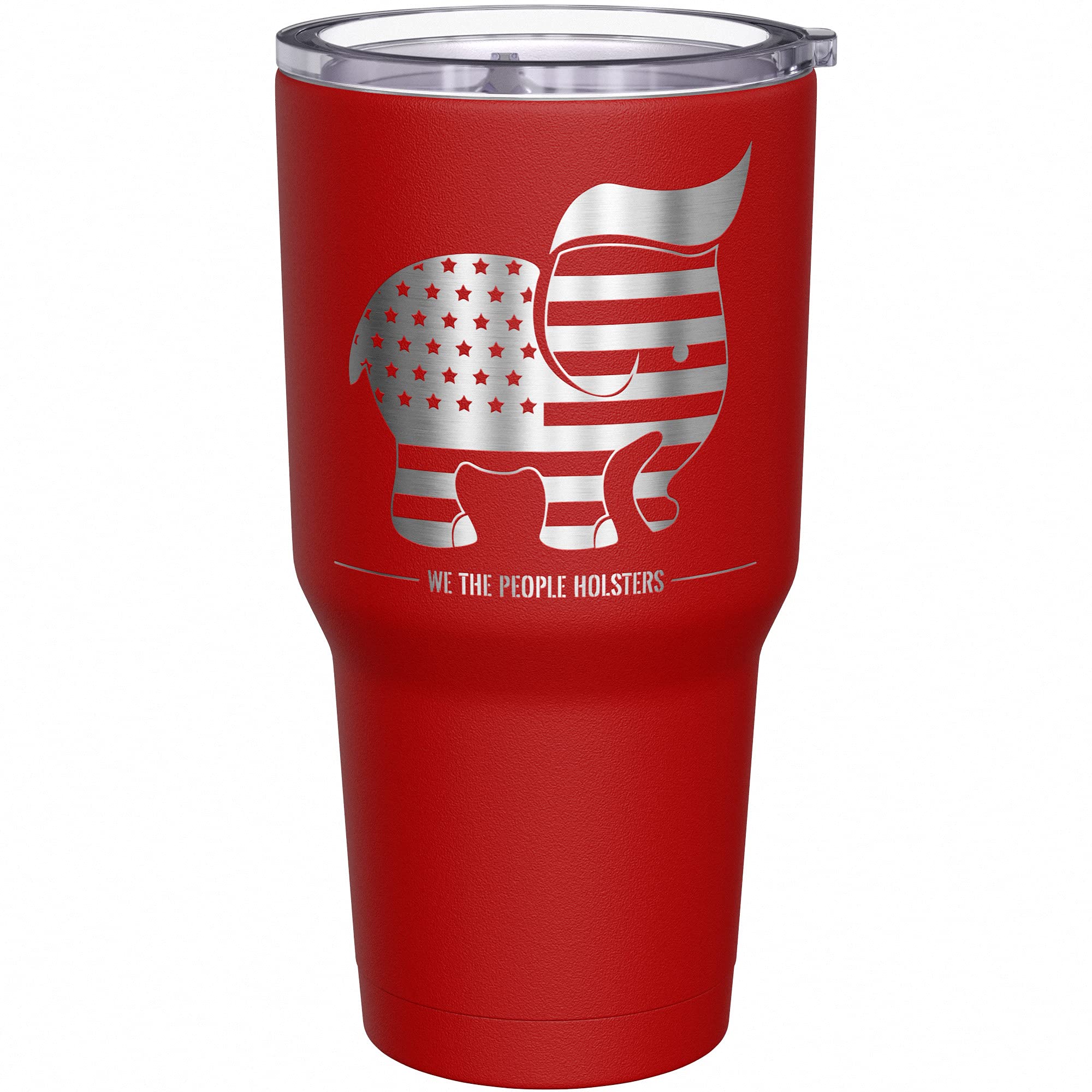 We The People Holsters - Trumpican - Trump Tumbler - American Flag Coffee Travel Mug - Trump Supporter Tumbler - Double Insulated Tumbler - 30 oz