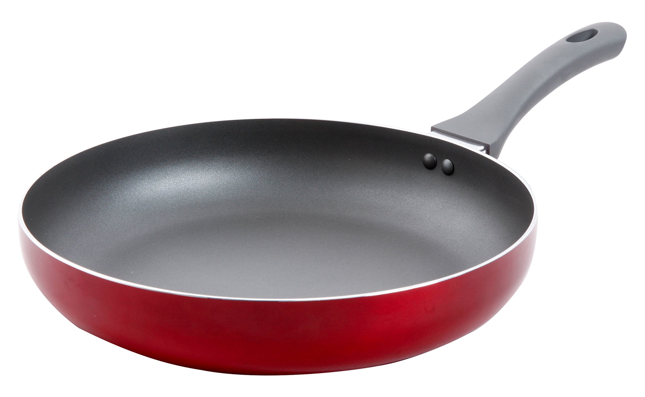 Oster 92324.01 Herscher 12 Non-Stick Aluminum Fry Pan, Translucent Red