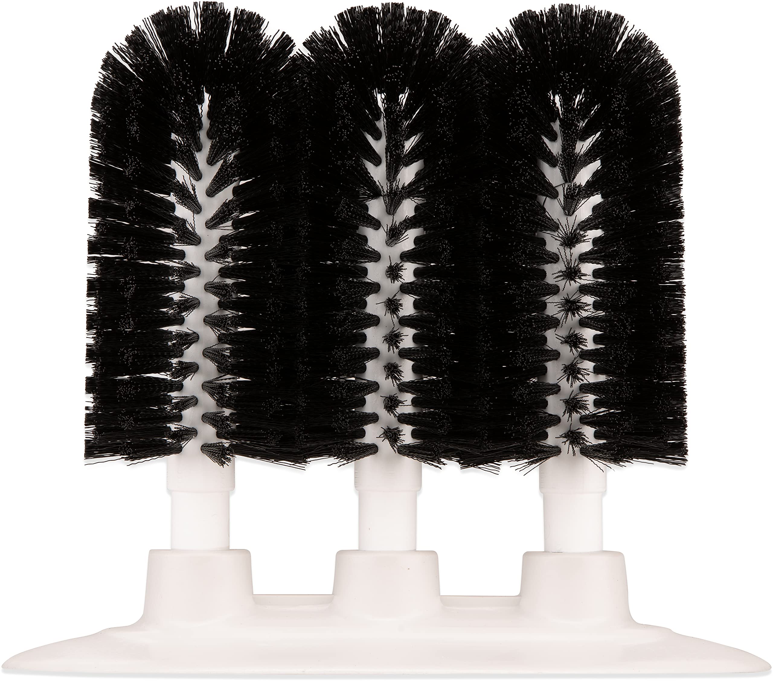 Sparta 4046103 Plastic Glass Washer, Scrub Brush With Soft Bristles, 8 Inches, Black