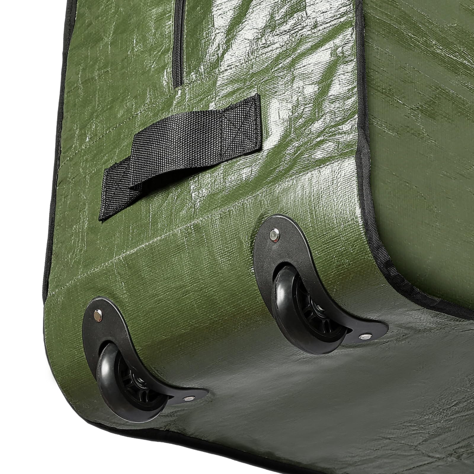 HOMEST Christmas Tree Storage Bag, 7.5ft, Green, Zippered with Wheels & Handles, Model TRYB0186