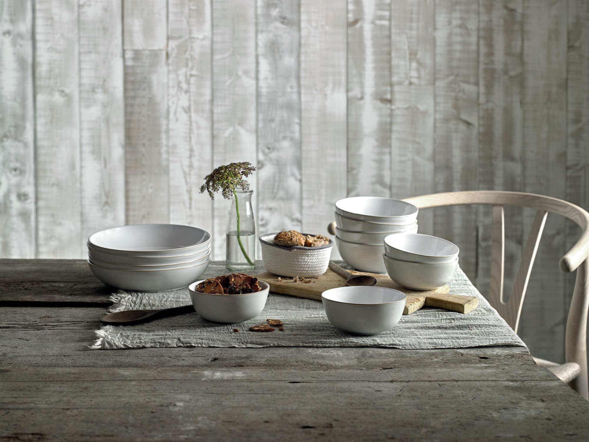 Denby Natural Canvas Pasta Bowl Set, Cream, Set Of 4