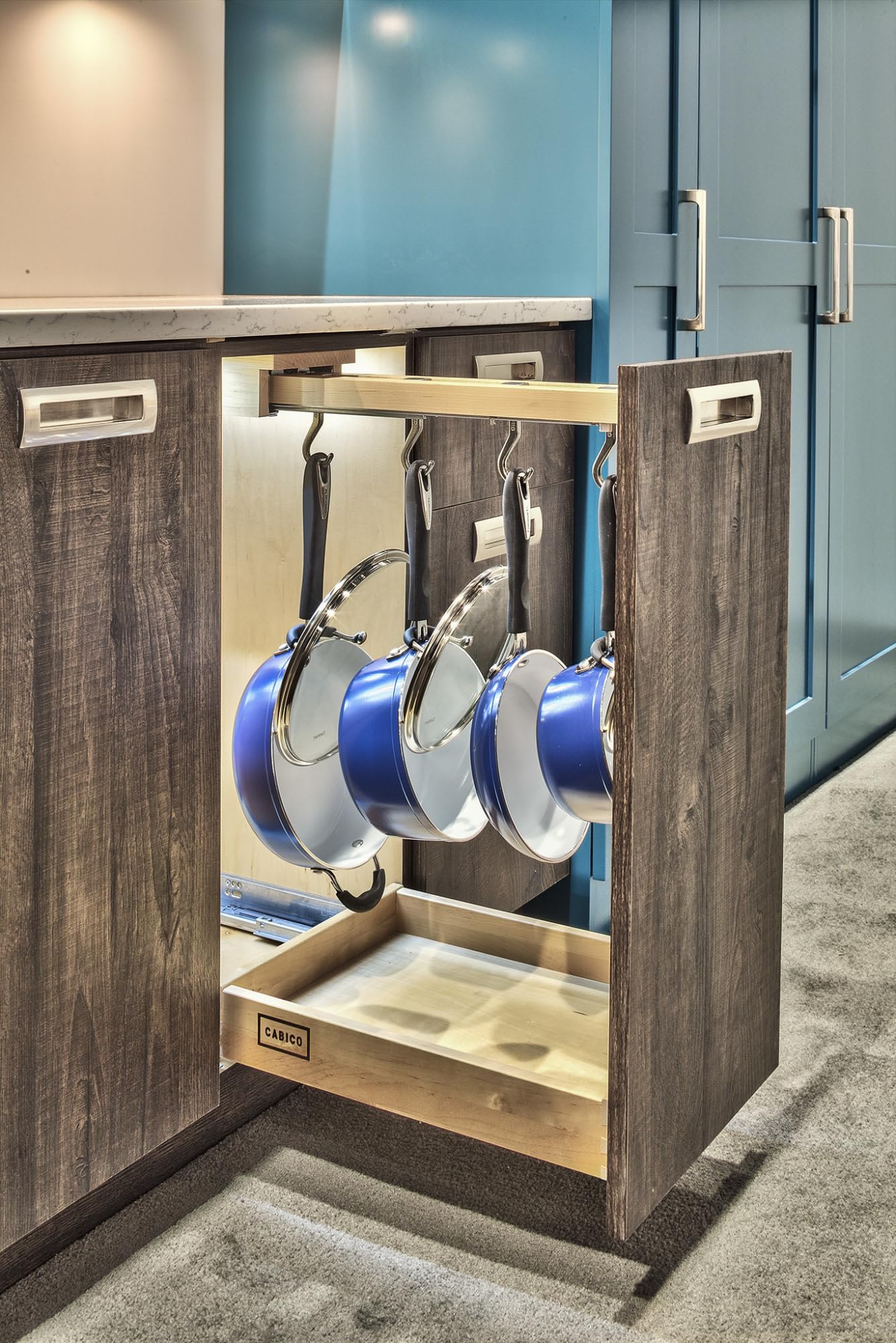 Glideware Pull Out Pot And Pan Organizer For Base Cabinets