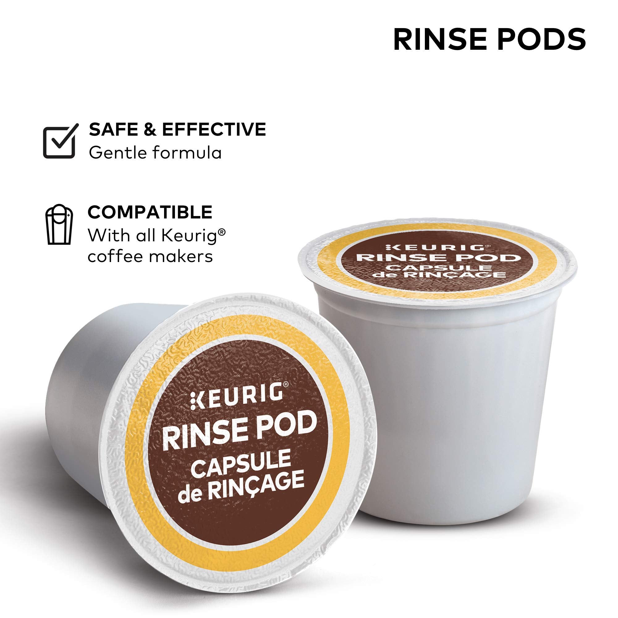 Keurig Rinse Pods, Reduces Flavor Carry Over, Compatible With Keurig Classic/1.0 & 2.0 K-Cup Pod Coffee Makers, 10 Count (Pack O