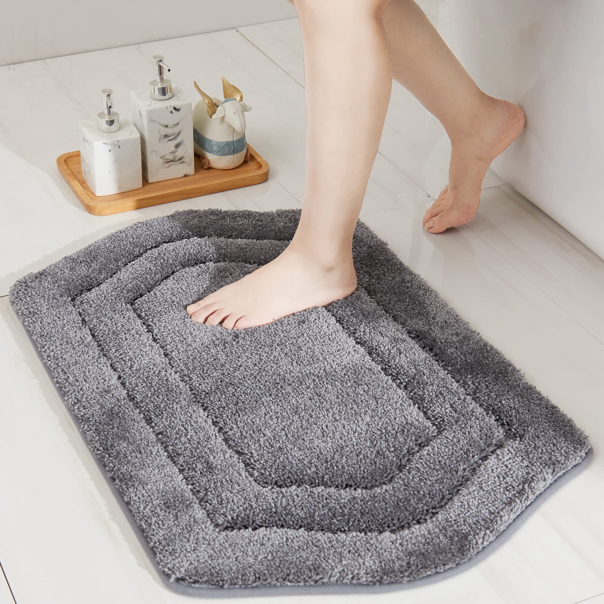 Cosy Homeer Extra Thick Bath Linen Sets Rugs For Bathroom - Anti-Slip Bath Mats Soft Plush100% Strong Polyester Living Room Bedr