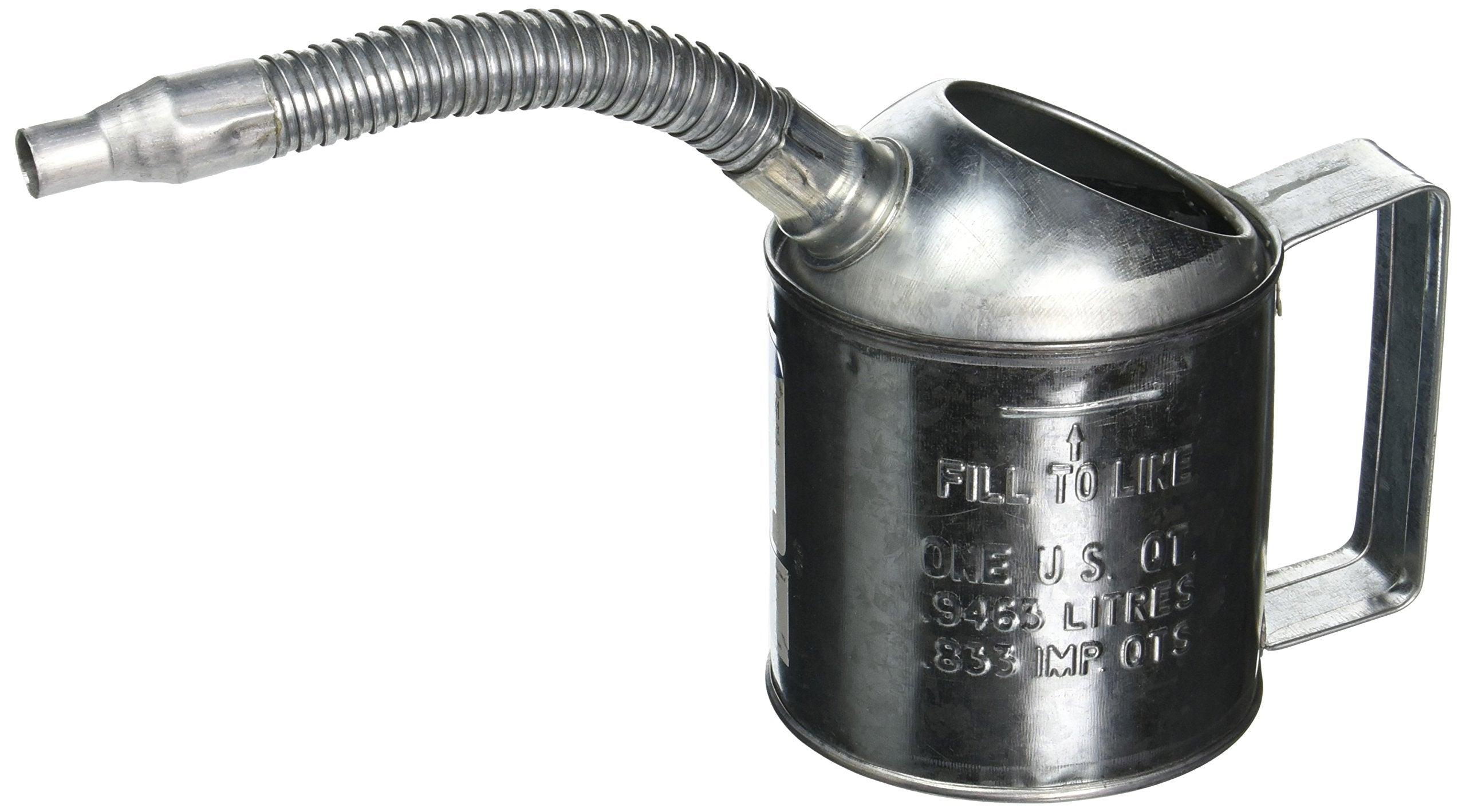 Lubrimatic 75-441 Galvanized Metal Measure - 1 Quart, Silver