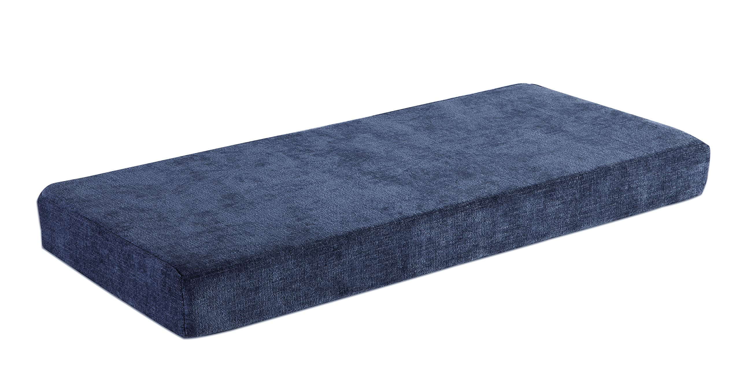 Loveboat Bench Cushion 40x18 Inch Soft Non-Slip Furniture Cushions for Bench Couch Swing Setee with Ties, Navy