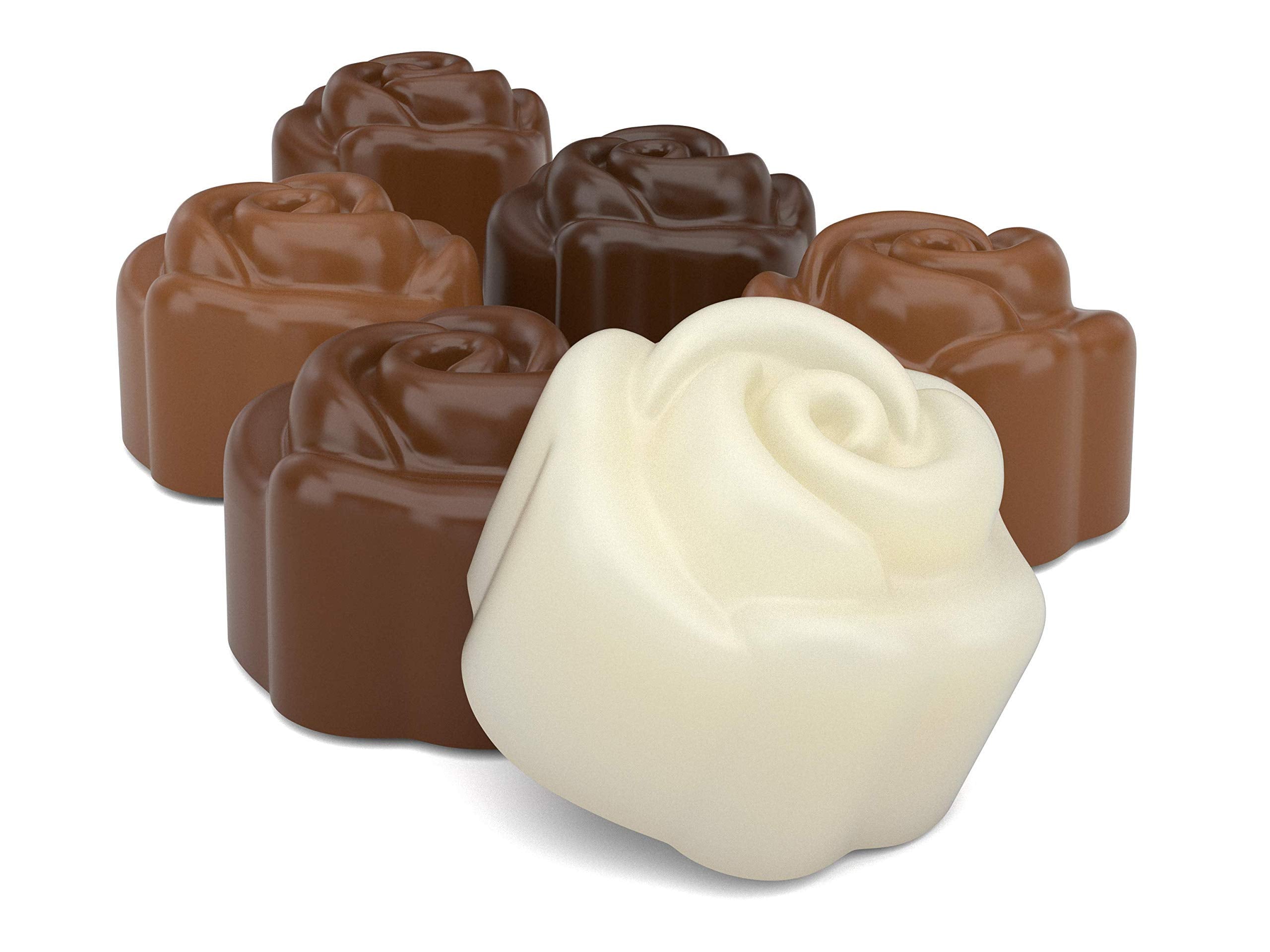 Spinningleaf Mini Rose Sandwich Cookie Chocolate Mold