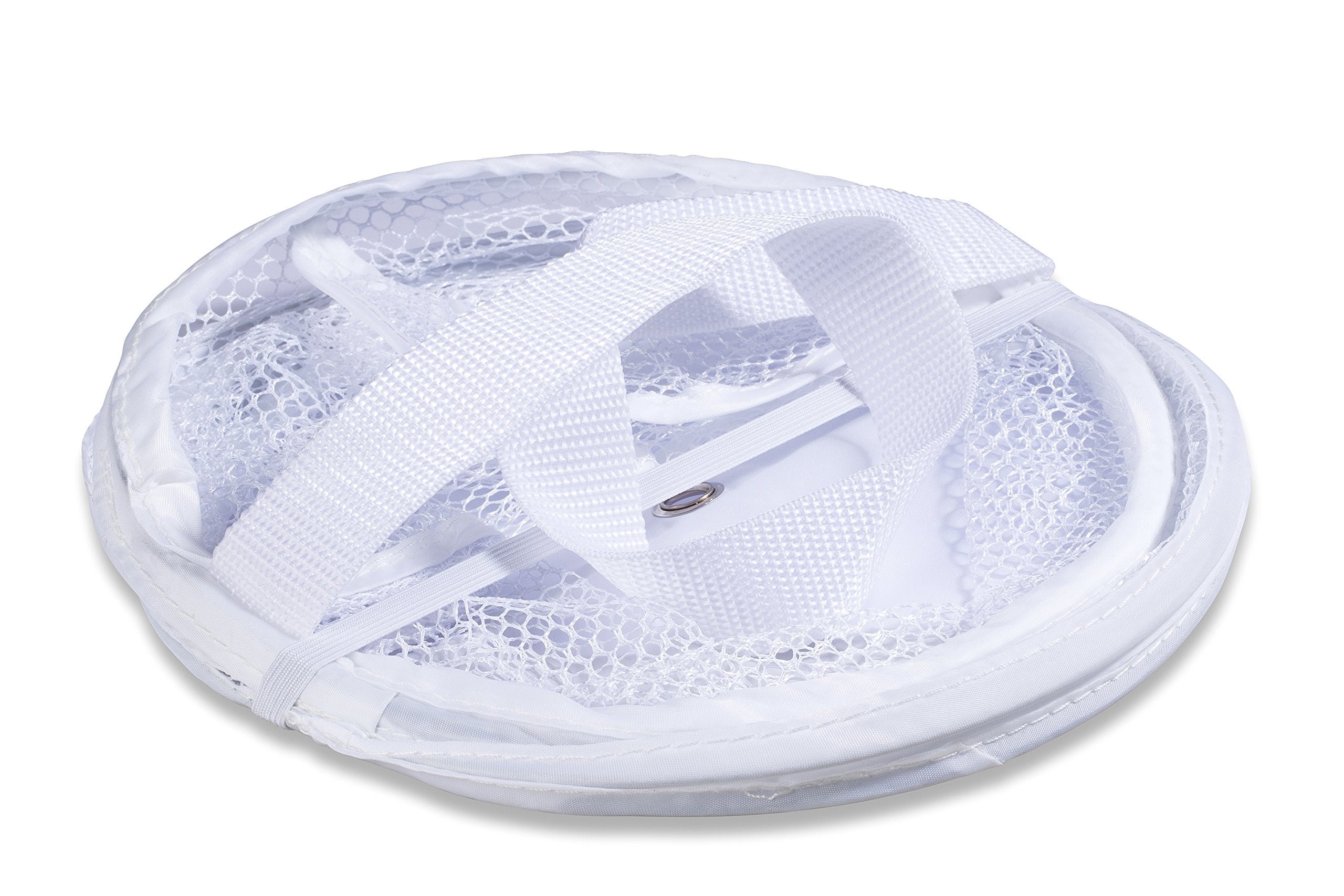 Foldable Shower Caddy - Collapsible, Portable, Drainage Hole, Carry Handle, Large Compartments. Great Organizer For Camp, Travel