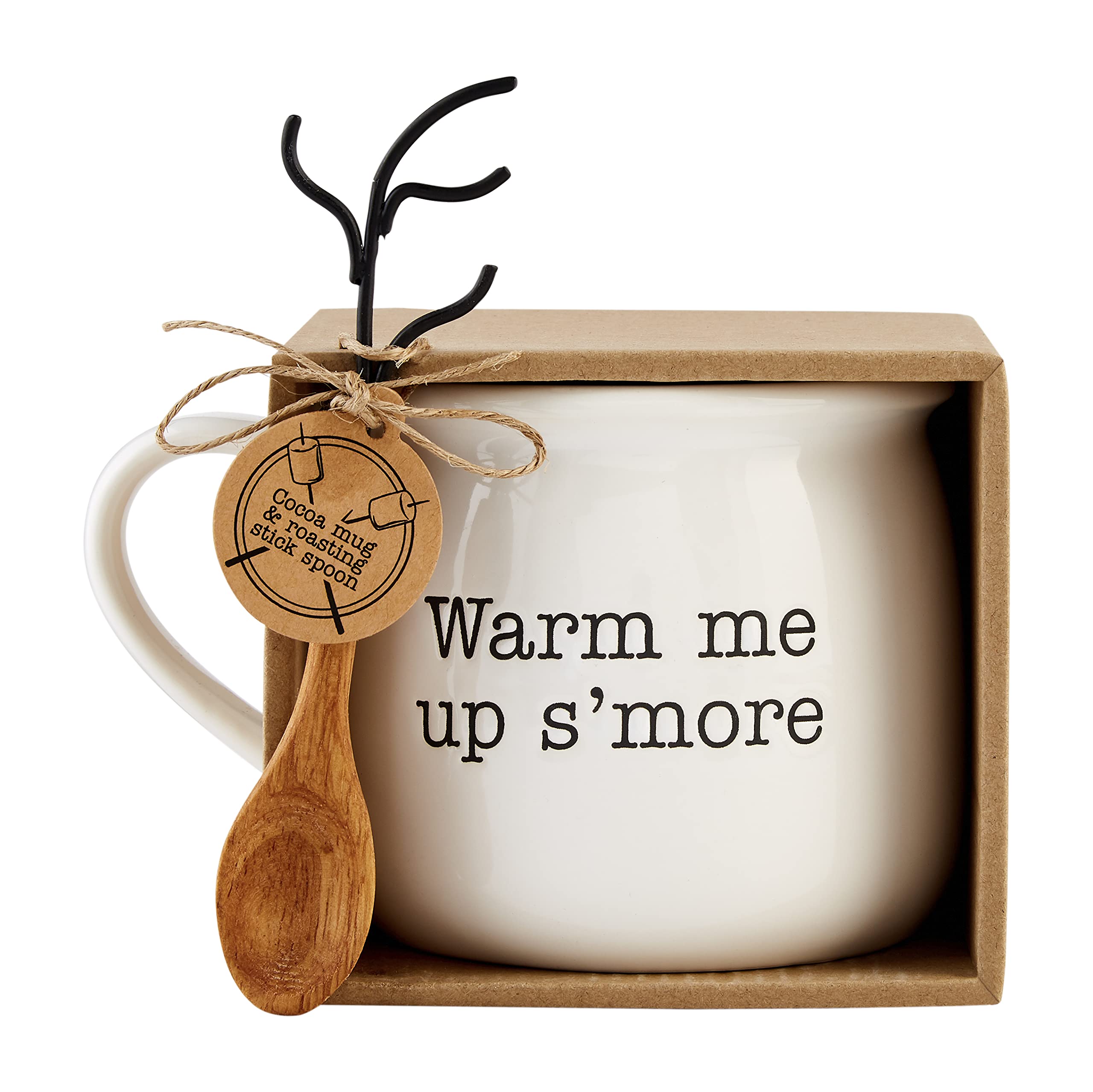 Mud Pie, Warm, 21 Oz | Fork 5 1/2'' Hot Cocoa Mug And Roasting Stick Set