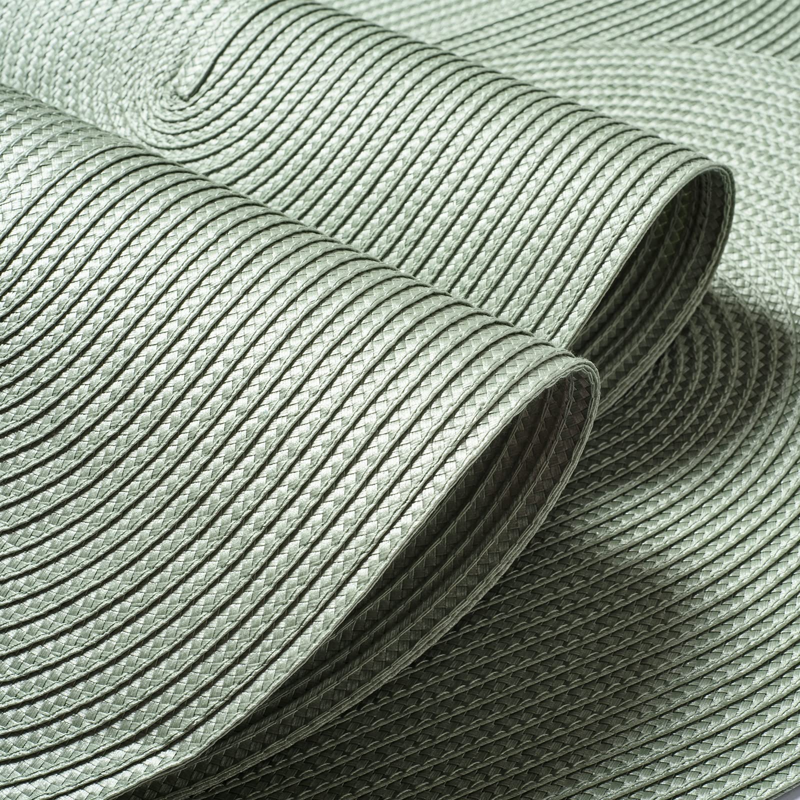 Funwheat Oval Braided Placemats Set Of 4 Table Mats For Dining Tables Washable Heat Resistant Place Mats For Indoor Outdoor Use
